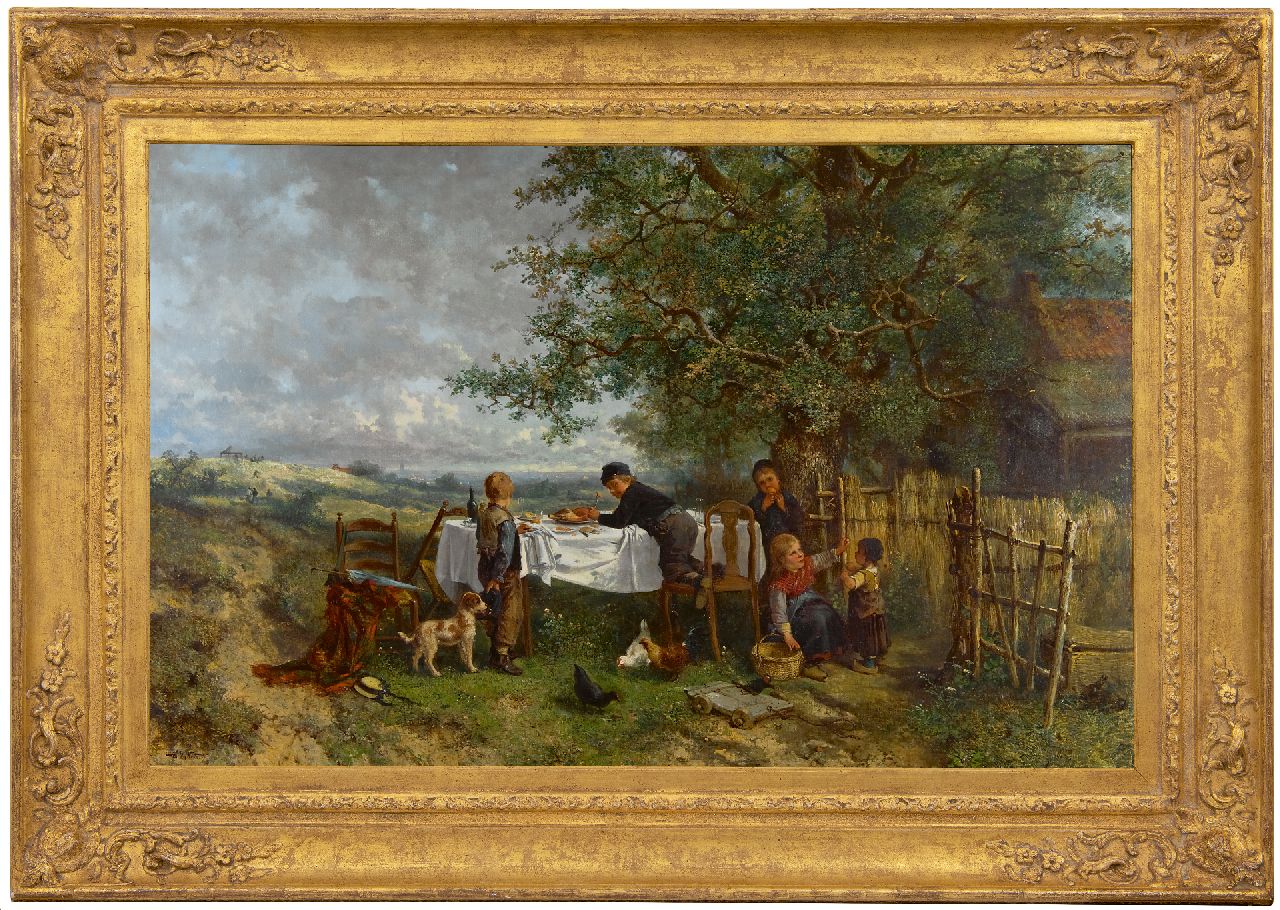 Kate J.M.H. ten | Johan 'Mari' Henri ten Kate, The little marauders, oil on canvas 65.0 x 101.5 cm, signed l.l.