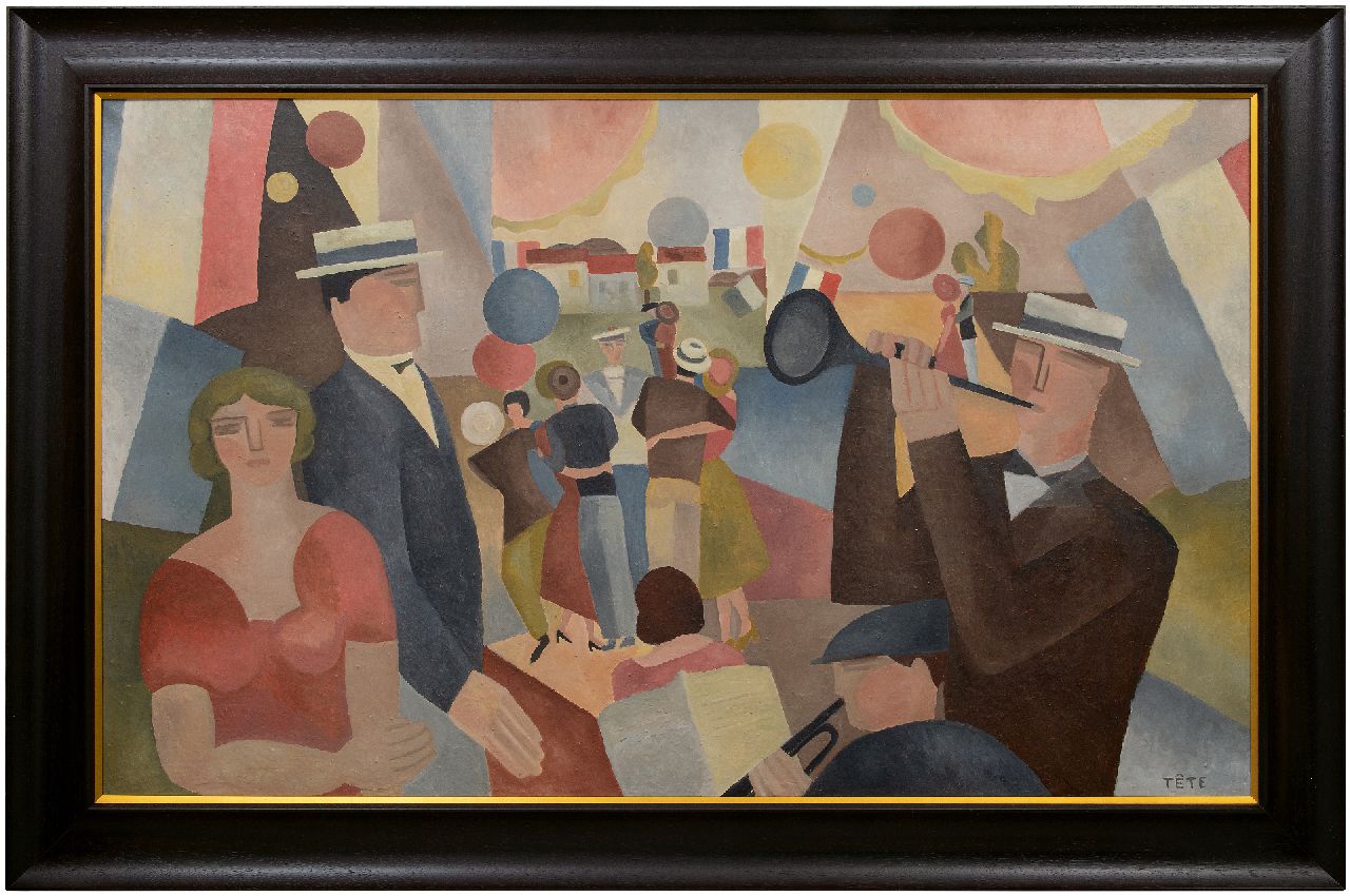 Tête M.L.  | Maurice Louis Tête | Paintings offered for sale | Quatorze Juillet, oil on canvas 100.1 x 162.0 cm, signed l.r.