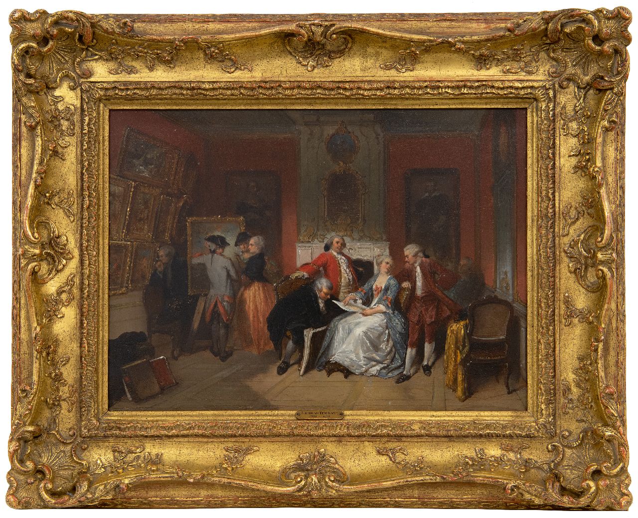 Kate H.F.C. ten | 'Herman' Frederik Carel ten Kate | Paintings offered for sale | The art lovers, oil on panel 24.9 x 34.1 cm, signed l.l. and dated 1857