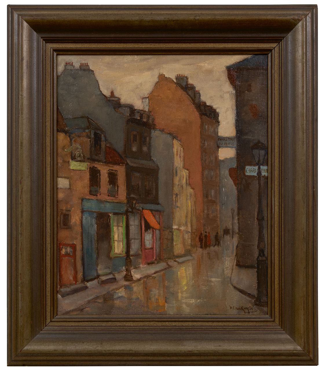 Mackenzie M.H.  | Marie Henri Mackenzie | Paintings offered for sale | Street in Montmartre, oil on canvas 55.2 x 46.4 cm, signed l.r.