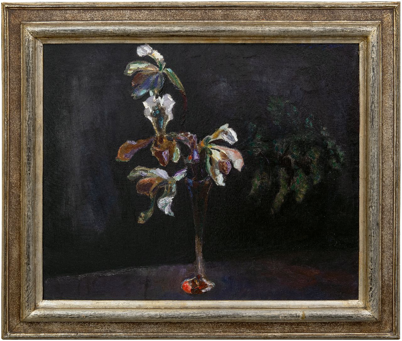 Sluijters J.C.B.  | Johannes Carolus Bernardus 'Jan' Sluijters | Paintings offered for sale | Orchids in glass vase, oil on canvas 54.5 x 65.5 cm, signed u.r.