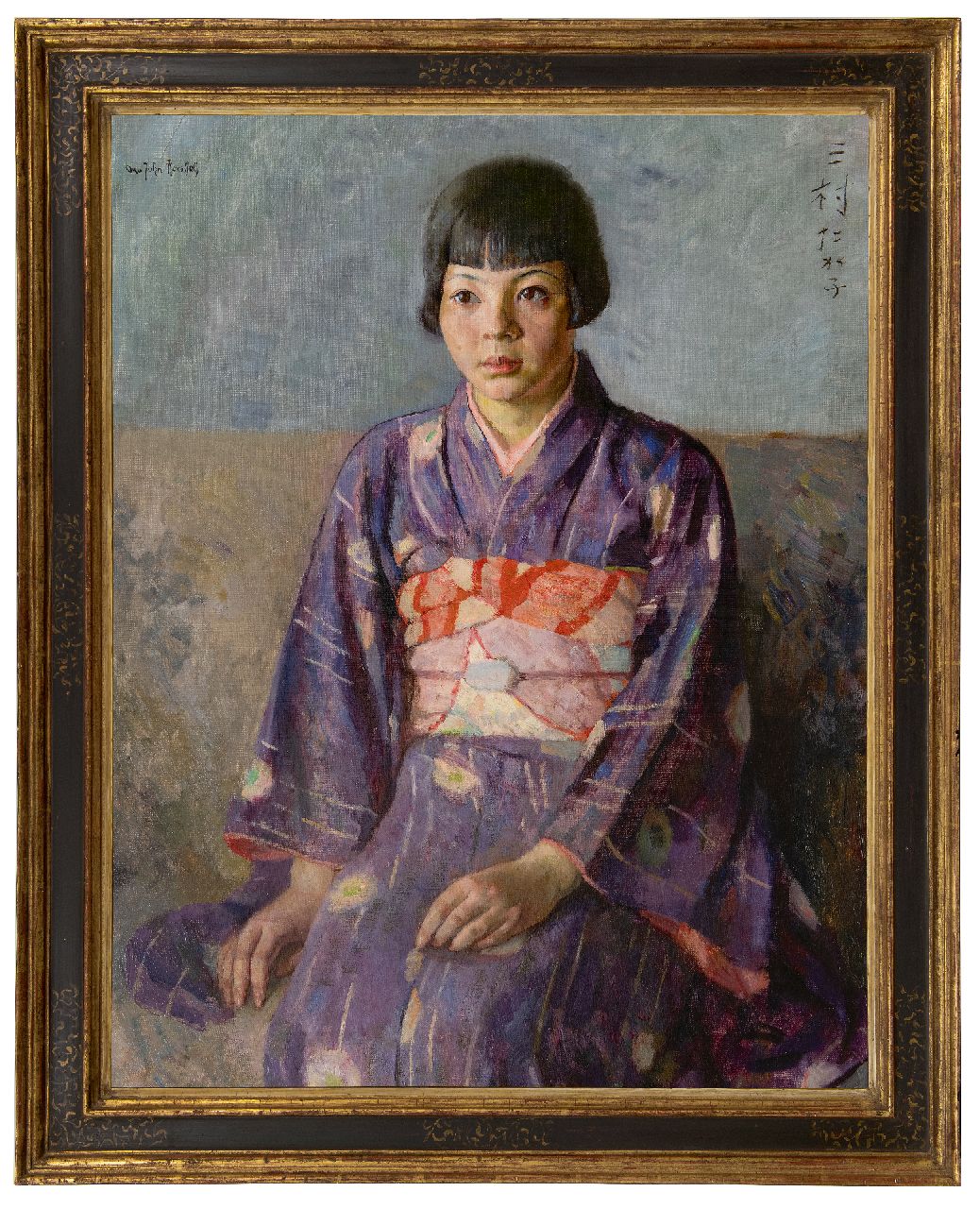 Herschel O.J.  | Otto John Herschel | Paintings offered for sale | Girl in Japanese kimono, oil on canvas 91.8 x 71.5 cm, signed u.l.