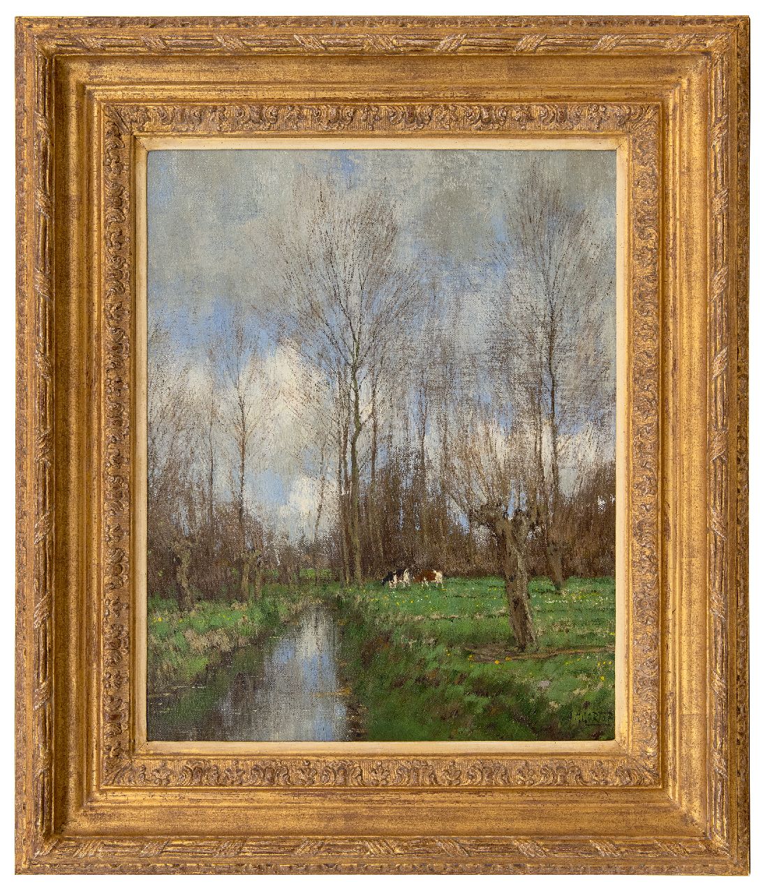Gorter A.M.  | 'Arnold' Marc Gorter | Paintings offered for sale | View of the Vordense Beek, oil on canvas 49.5 x 39.4 cm, signed l.r.
