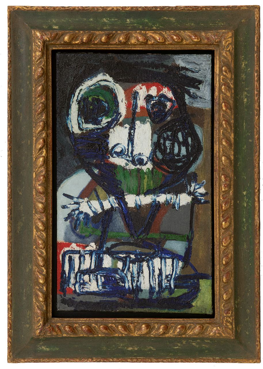 Appel C.K.  | Christiaan 'Karel' Appel | Paintings offered for sale | Le Roi Mage, oil on canvas 53.5 x 32.1 cm, signed u.l. and dated '51