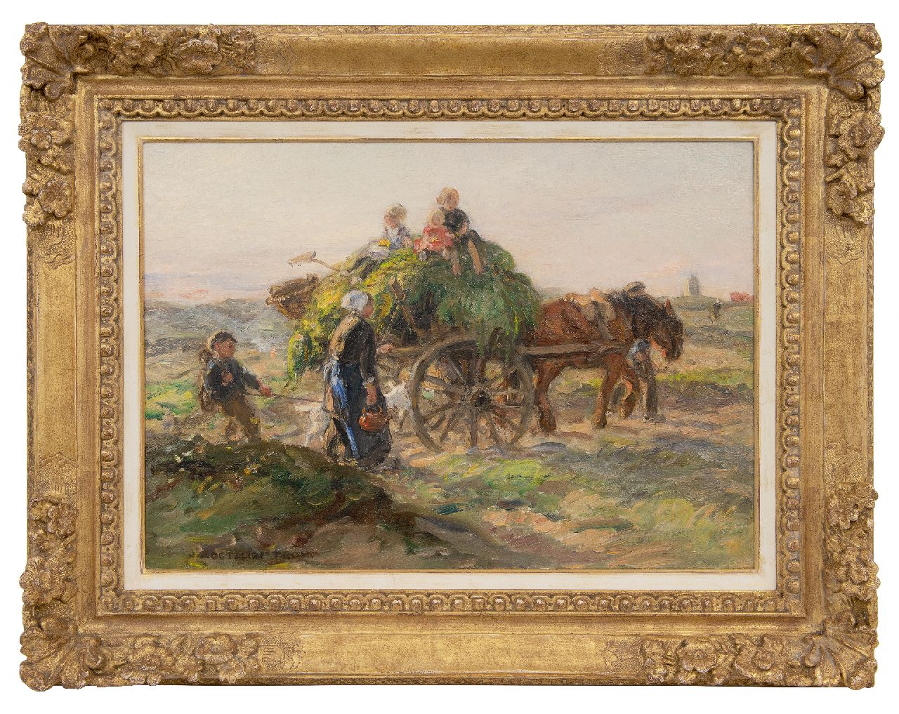 Zoetelief Tromp J.  | Johannes 'Jan' Zoetelief Tromp | Paintings offered for sale | Returning home with the harvest, oil on canvas 40.2 x 56.5 cm, signed l.l. and on the reverse