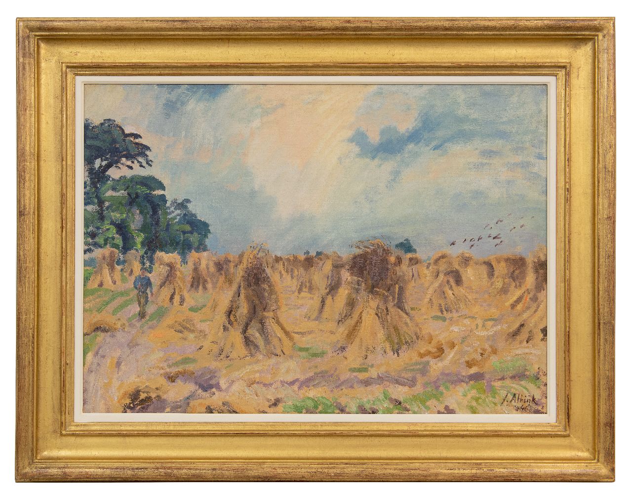 Altink J. | Jan Altink | Paintings offered for sale | Harvest landscape, oil on canvas 50.5 x 70.6 cm, signed l.r. and dated '41 Altink J. | Jan Altink | Paintings offered for sale | Harvest landscape, oil on canvas 50.5 x 70.6 cm, signed l.r. and dated '41