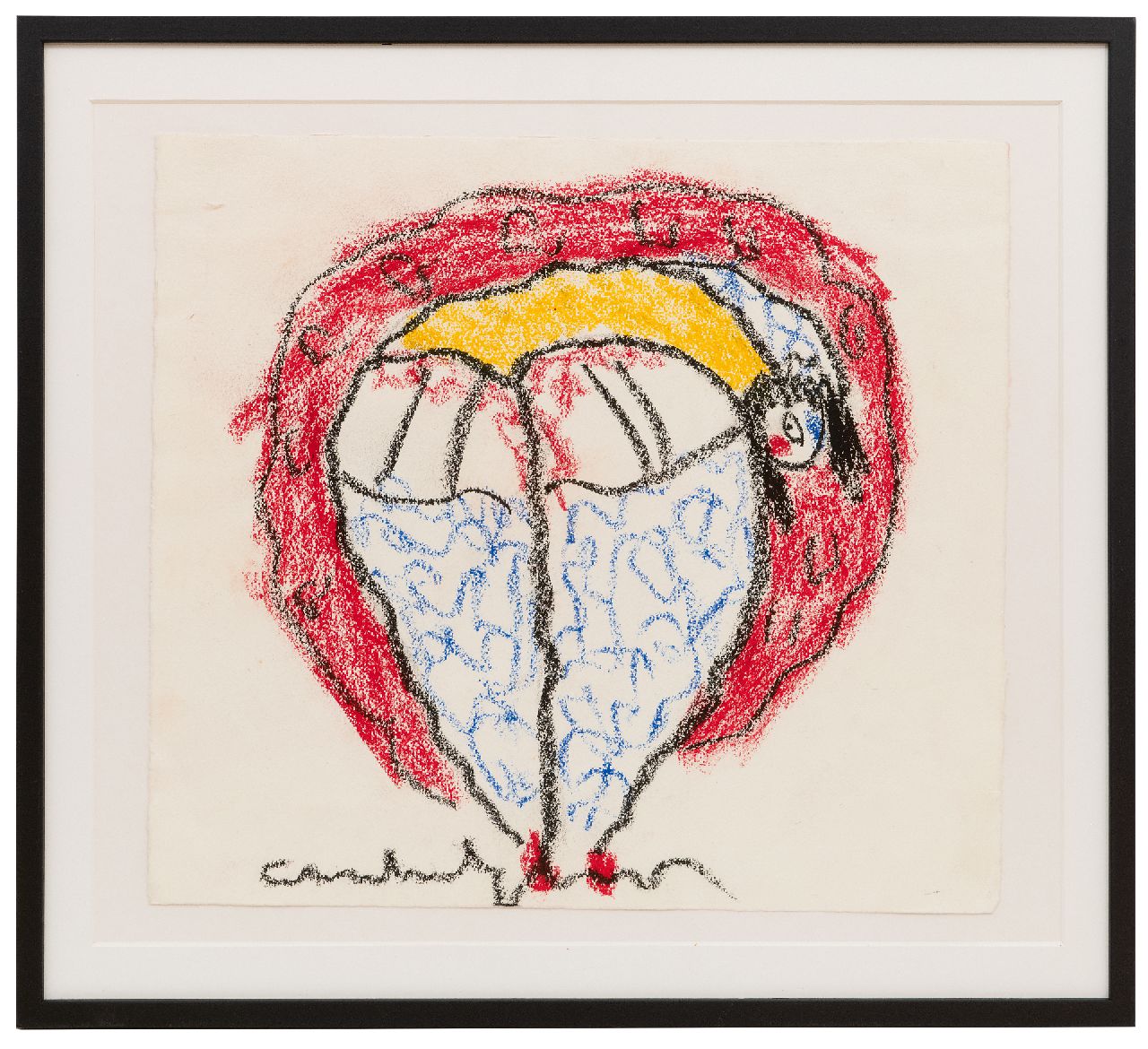 Heyboer A.  | Anton Heyboer | Watercolours and drawings offered for sale | Dancer, chalk on paper 35.9 x 39.6 cm, signed l.c.