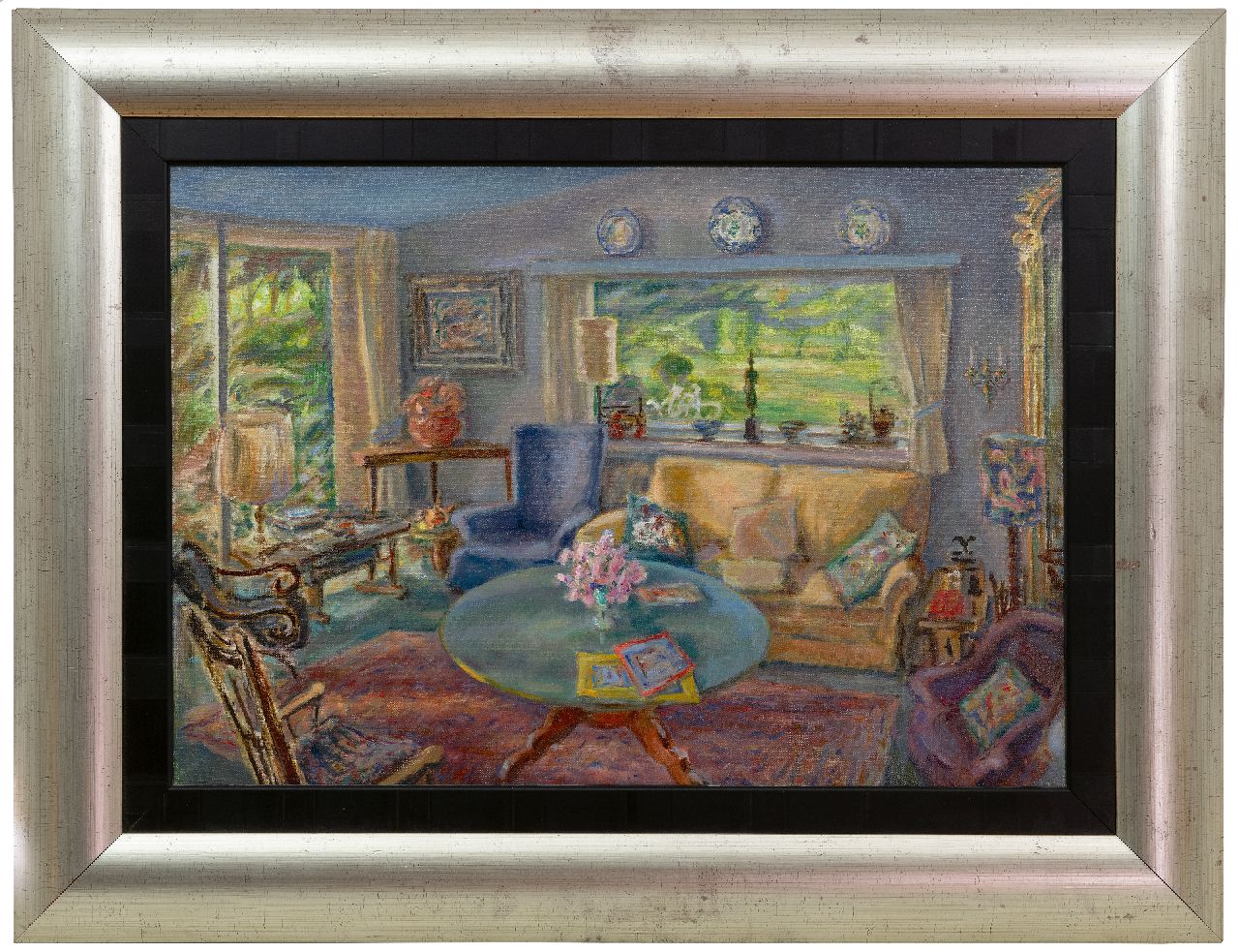 Sluijters jr. J.  | Jan Sluijters jr. | Paintings offered for sale | Interior of the artist, oil on canvas 45.1 x 65.1 cm