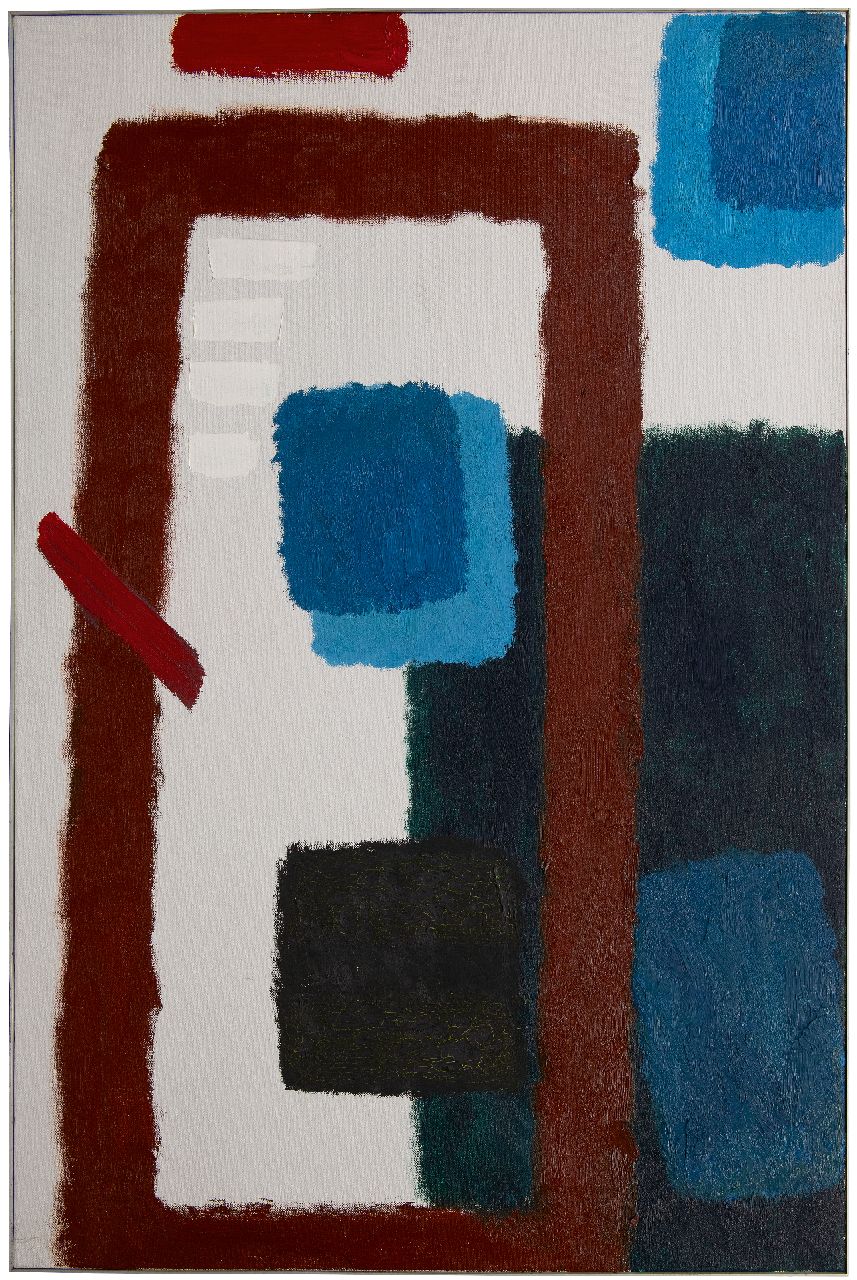 Hussem W.F.K.  | 'Willem' Frans Karel Hussem | Paintings offered for sale | Abstract composition, oil on canvas 150.3 x 100.5 cm, painted in 1962