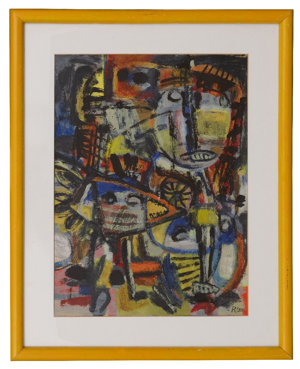 Romijn G.A.M.  | Gustavus Adrianus Maria 'Gust' Romijn | Paintings offered for sale | Untitled, oil on paper 50.0 x 37.0 cm, signed l.r. and dated '50