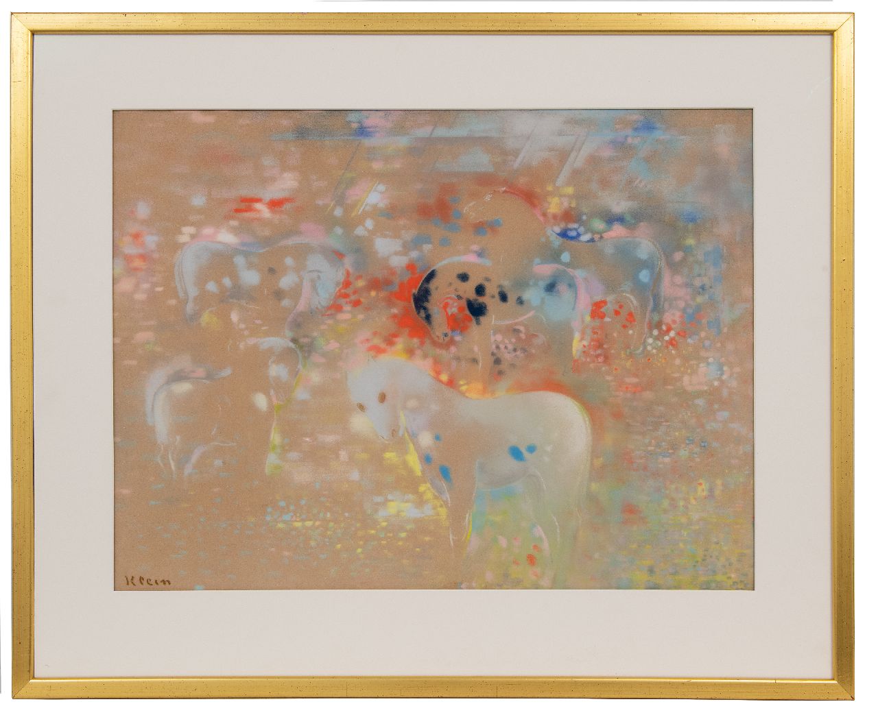 Klein F.F.A. | Friedrich Franz Albert 'Frits' Klein | Watercolours and drawings offered for sale | Horses in a landscape, pastel on paper 48.4 x 63.7 cm, signed l.l. Klein F.F.A. | Friedrich Franz Albert 'Frits' Klein | Watercolours and drawings offered for sale | Horses in a landscape, pastel on paper 48.4 x 63.7 cm, signed l.l.