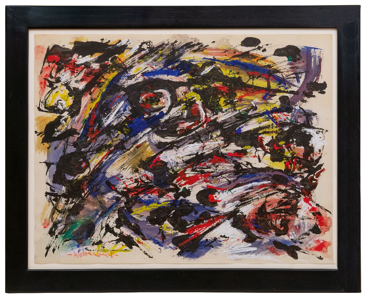 Wolvecamp Th.W.  | 'Theo' Wilhelm Wolvecamp | Watercolours and drawings offered for sale | Untitled, ink and gouache on paper 50.0 x 65.0 cm, signed l.l. and dated on the reverse 1994