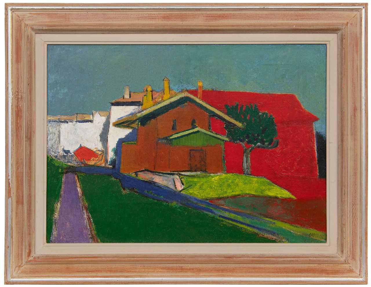 Oepts W.A.  | Willem Anthonie 'Wim' Oepts | Paintings offered for sale | French village, oil on canvas 45.9 x 65.1 cm, signed l.r. (twice) and dated '47