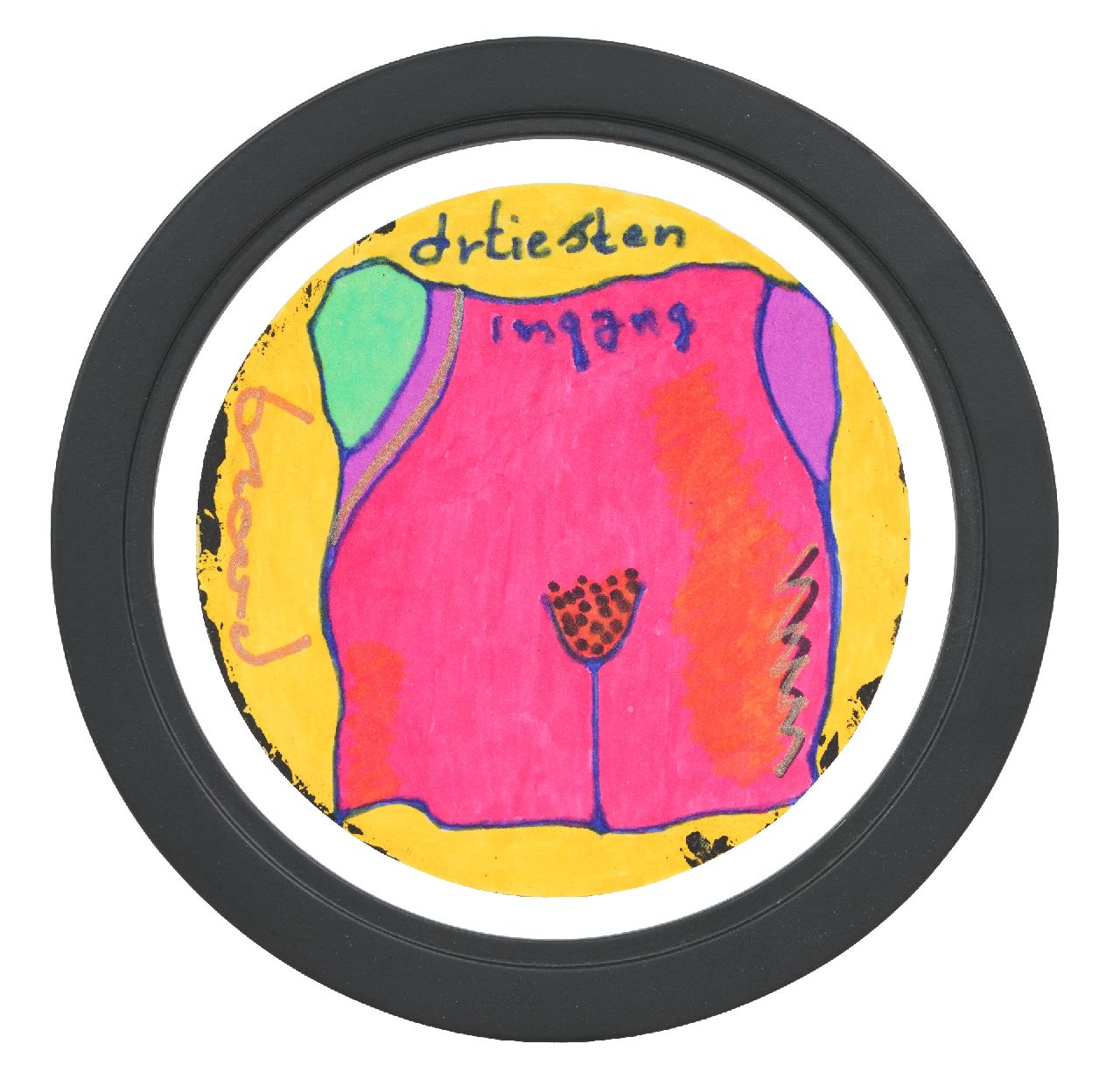 Brood H.  | Herman Brood |  offered for sale | Coaster, signed l.c.