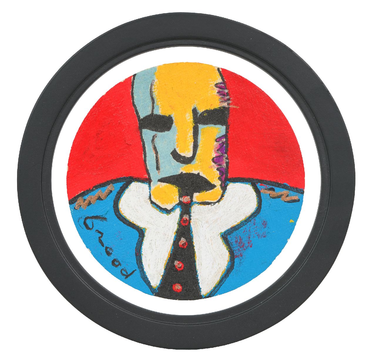 Brood H.  | Herman Brood |  offered for sale | Coaster, signed l.l.