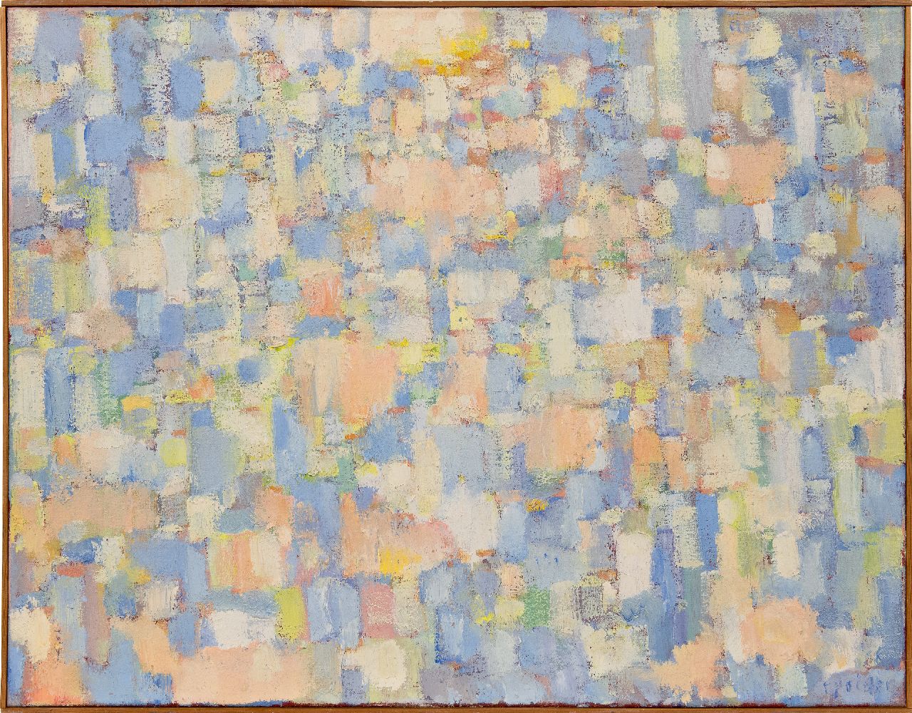 Polder R.C.G. | Rudolph Christiaan Gerrit 'Rudi' Polder | Paintings offered for sale | Untitled, oil on canvas 70.4 x 90.2 cm, signed l.r. and ca 1967 Polder R.C.G. | Rudolph Christiaan Gerrit 'Rudi' Polder | Paintings offered for sale | Untitled, oil on canvas 70.4 x 90.2 cm, signed l.r. and ca 1967