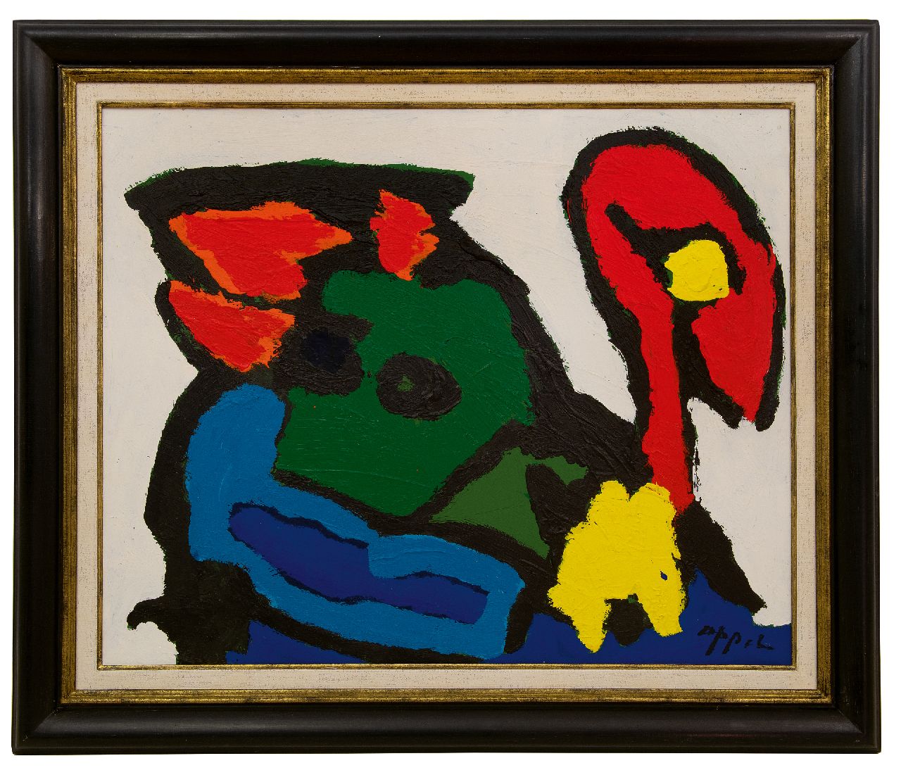 Appel C.K.  | Christiaan 'Karel' Appel | Paintings offered for sale | Untitled (Animal), acrylic on paper on canvas 69.1 x 85.0 cm, signed l.r.