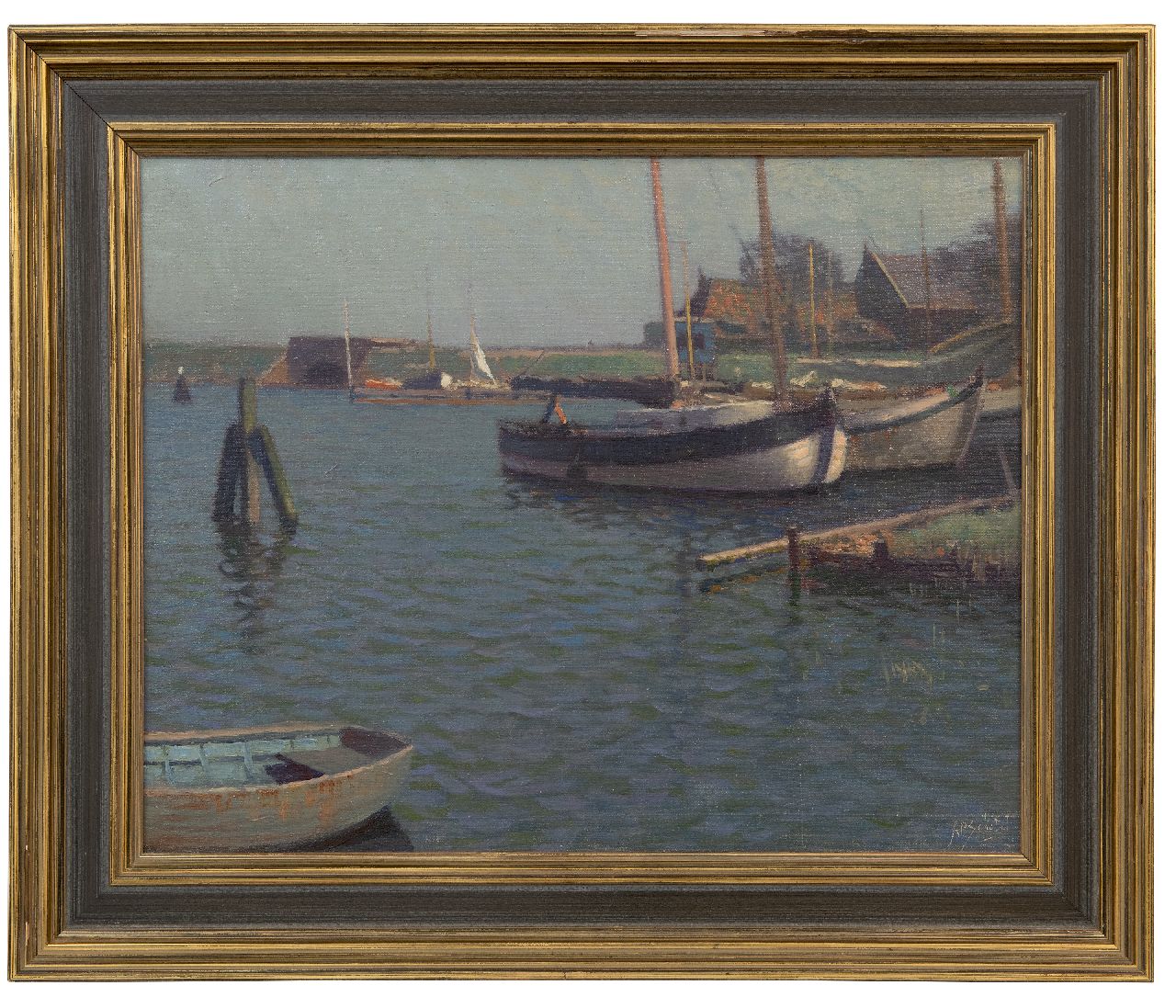 Schotel A.P. | Anthonie Pieter Schotel | Paintings offered for sale | Shipyard at Muiden, oil on canvas 40.3 x 50.4 cm, signed l.r. Schotel A.P. | Anthonie Pieter Schotel | Paintings offered for sale | Shipyard at Muiden, oil on canvas 40.3 x 50.4 cm, signed l.r.