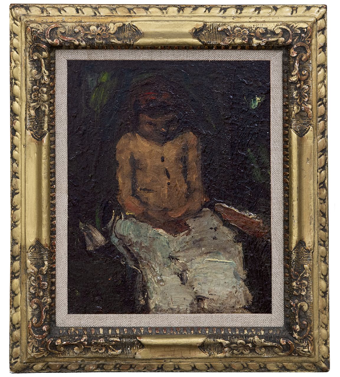 Robertson S. | Susanne 'Suze' Robertson, Sitting girl, oil on panel 27.0 x 21.4 cm Robertson S. | Susanne 'Suze' Robertson, Sitting girl, oil on panel 27.0 x 21.4 cm