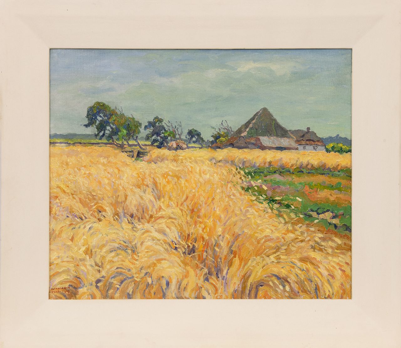 Blok van der Velden A.D. | Adrianus Dirk 'Ad' Blok van der Velden | Paintings offered for sale | landscape on the island of Texel, oil on canvas 50.3 x 60.5 cm, signed l.l. and dated Texel 1947 (?) Blok van der Velden A.D. | Adrianus Dirk 'Ad' Blok van der Velden | Paintings offered for sale | landscape on the island of Texel, oil on canvas 50.3 x 60.5 cm, signed l.l. and dated Texel 1947 (?)