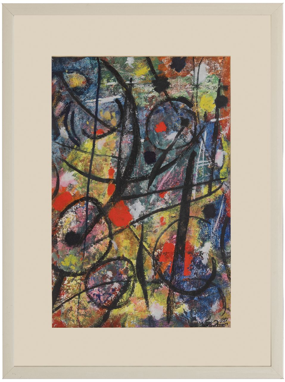 Boers W.H.F.  | 'Willy' Herman Friederich Boers | Watercolours and drawings offered for sale | Untitled, gouache on paper 54.0 x 36.5 cm, signed l.r. and dated 1951