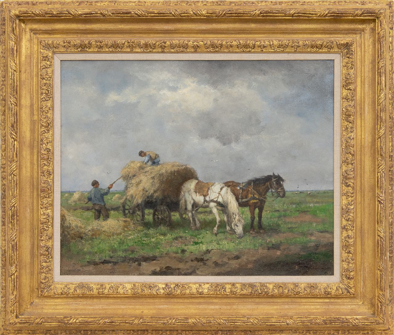 Scherrewitz J.F.C. | Johan Frederik Cornelis Scherrewitz | Paintings offered for sale | Harvesting the hay, oil on canvas 40.6 x 50.5 cm, signed l.r. Scherrewitz J.F.C. | Johan Frederik Cornelis Scherrewitz | Paintings offered for sale | Harvesting the hay, oil on canvas 40.6 x 50.5 cm, signed l.r.