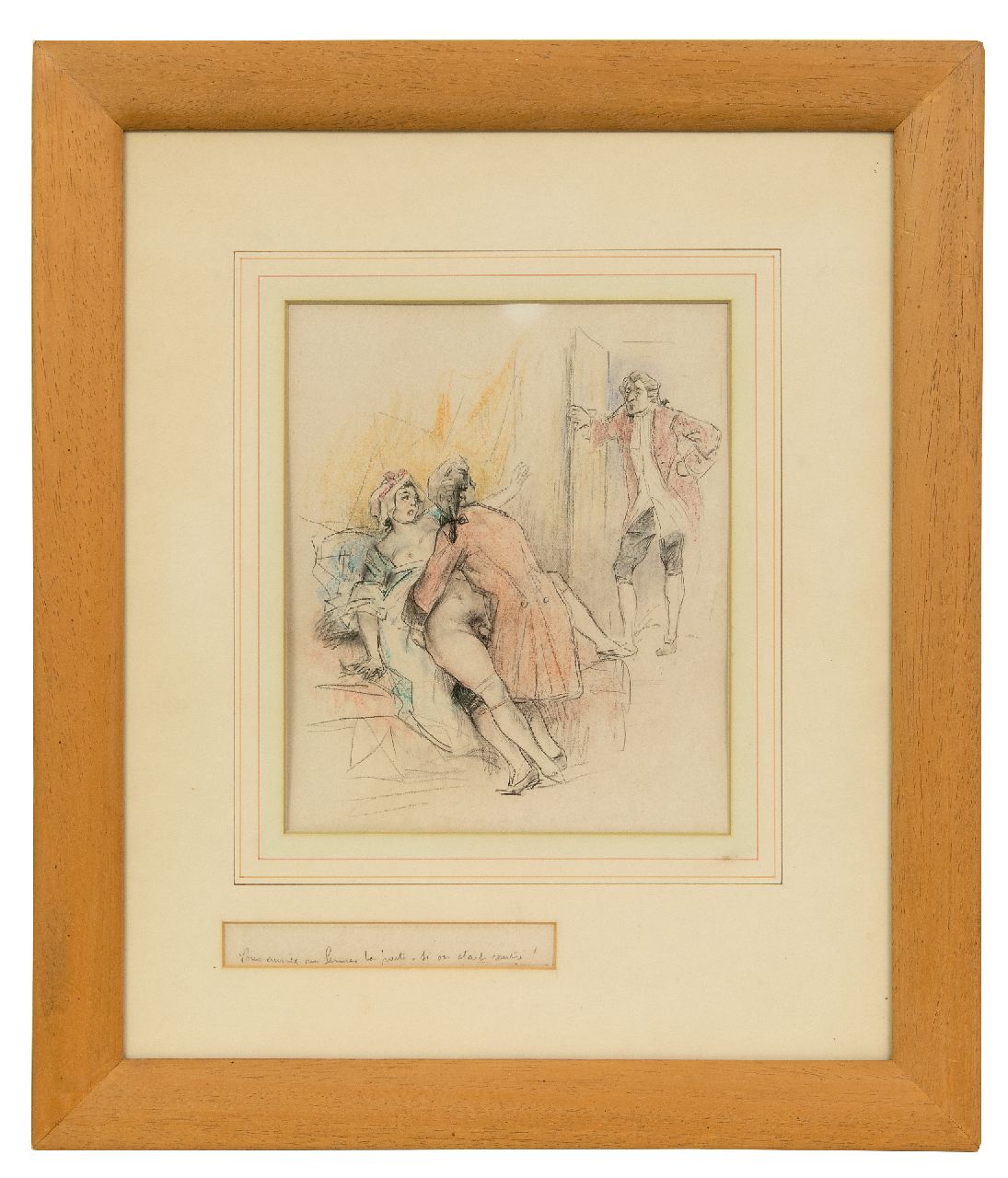 Poulton T.L. | Thomas Leycester 'Tom' Poulton, Vous auriez pu fermer la porte. Si on était rentré!, coloured pencil on paper 21.5 x 18.0 cm Poulton T.L. | Thomas Leycester 'Tom' Poulton, Vous auriez pu fermer la porte. Si on était rentré!, coloured pencil on paper 21.5 x 18.0 cm