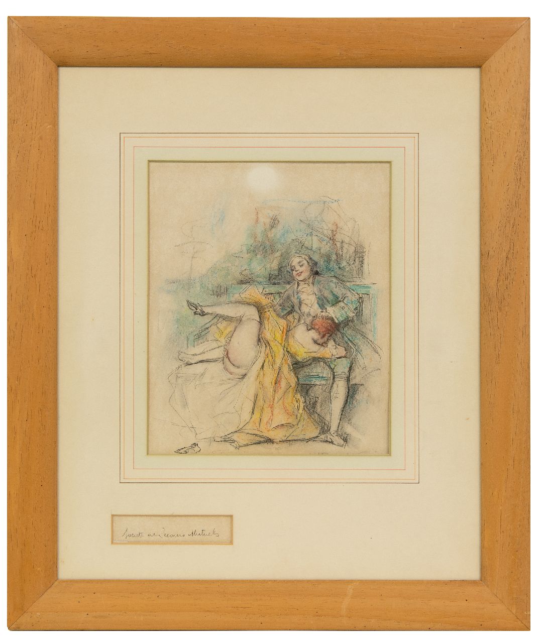 Poulton T.L. | Thomas Leycester 'Tom' Poulton, Société de secours mutuel / Mutual support, coloured pencil on paper 21.5 x 18.0 cm Poulton T.L. | Thomas Leycester 'Tom' Poulton, Société de secours mutuel / Mutual support, coloured pencil on paper 21.5 x 18.0 cm