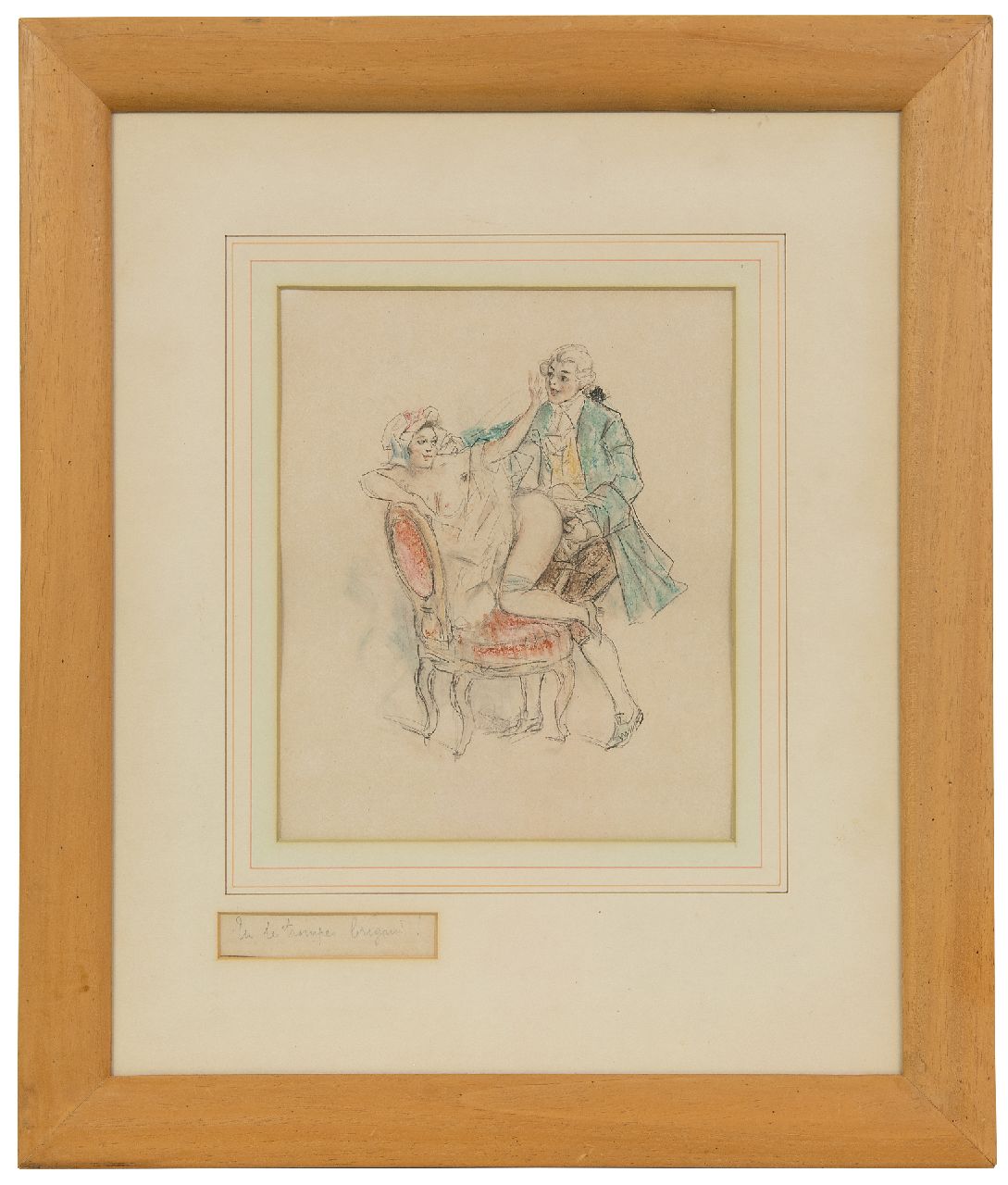 Poulton T.L.  | Thomas Leycester 'Tom' Poulton, Tu te trompes brigand!, coloured pencil on paper 21.5 x 18.0 cm