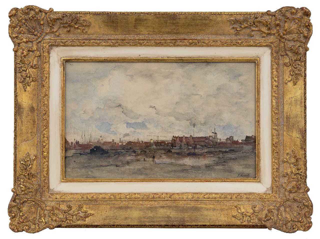 Maris J.H.  | Jacobus Hendricus 'Jacob' Maris | Watercolours and drawings offered for sale | -, watercolour on paper 21.0 x 34.0 cm, gesigneerd rechtsonder