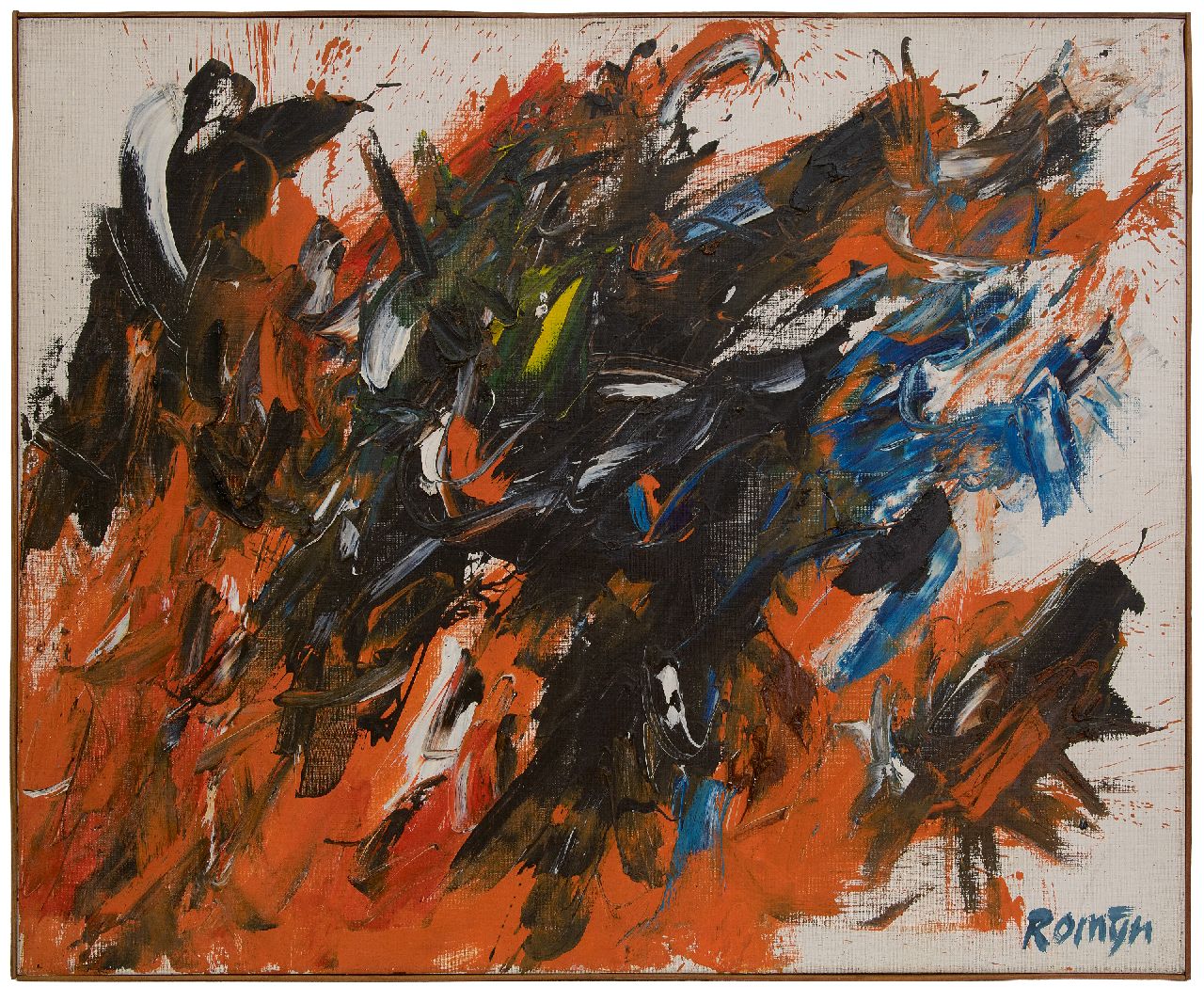 Romijn G.A.M.  | Gustavus Adrianus Maria 'Gust' Romijn | Paintings offered for sale | Het gevecht (the fight), oil on canvas 90.3 x 110.4 cm, signed l.r. and on the reverse and dated on the reverse 60