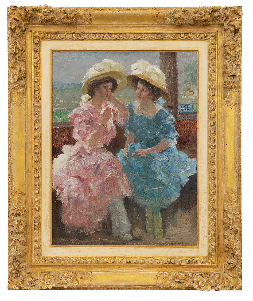 Vaarzon Morel W.F.A.I. | Wilhelm Ferdinand Abraham Isaac 'Willem' Vaarzon Morel | Paintings offered for sale | On board of the ferry, oil on canvas 50.8 x 38.3 cm, signed c.r. Vaarzon Morel W.F.A.I. | Wilhelm Ferdinand Abraham Isaac 'Willem' Vaarzon Morel | Paintings offered for sale | On board of the ferry, oil on canvas 50.8 x 38.3 cm, signed c.r.