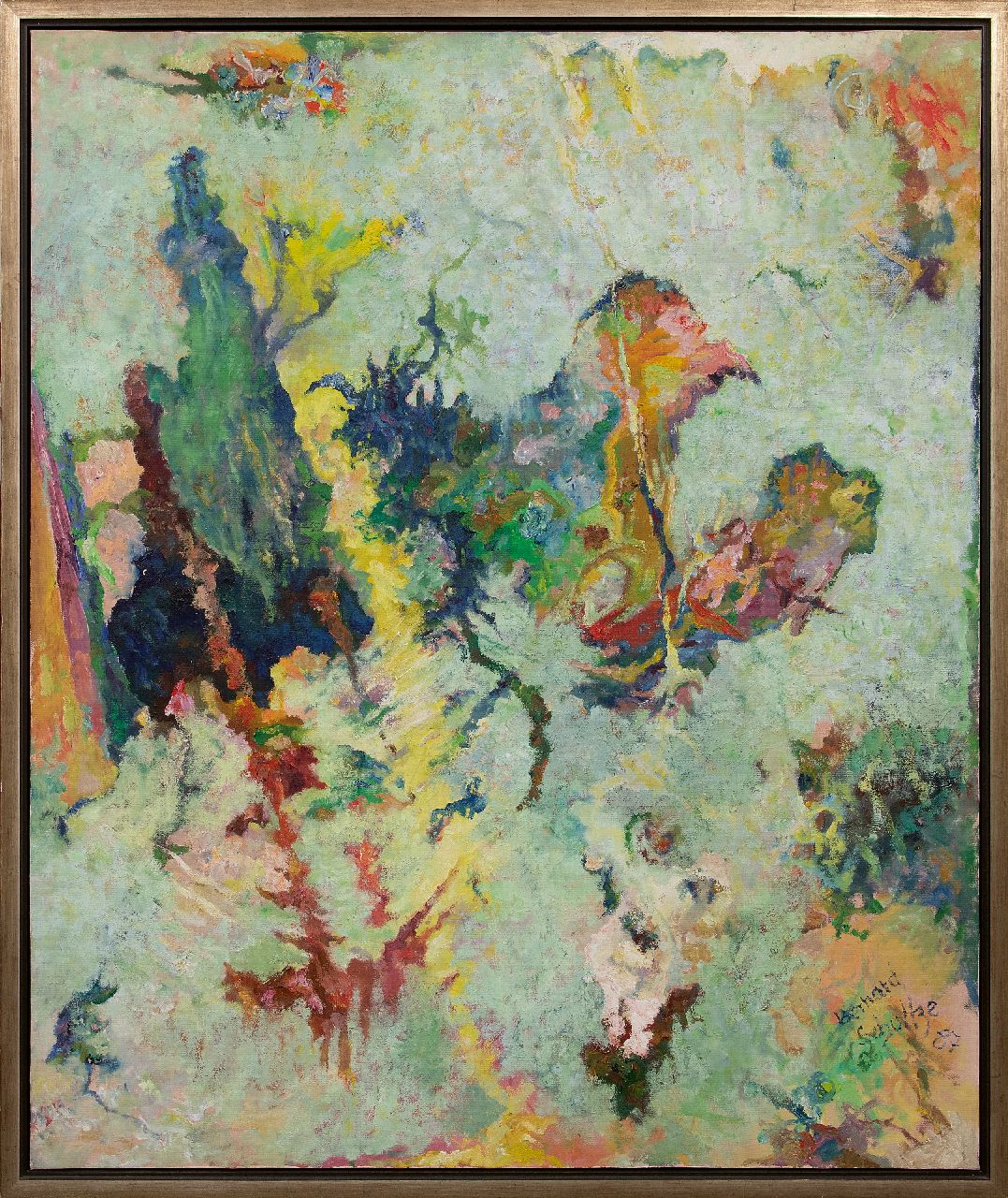 Schultze B.  | Bernard Schultze | Paintings offered for sale | Wie Ostern (like Easter), oil on canvas 120.0 x 100.3 cm, signed l.r. and dated '87