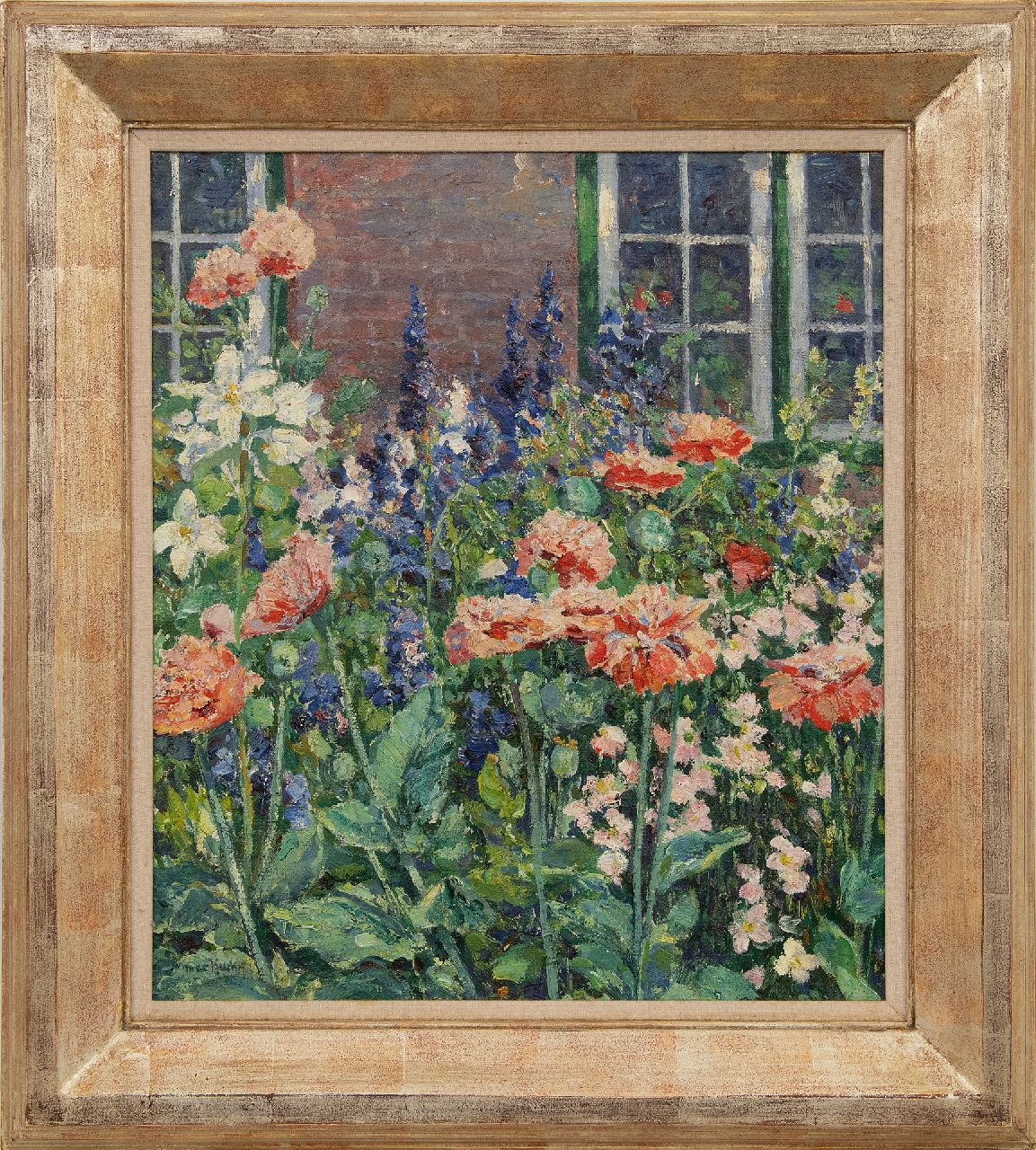 Kuchel M. | Max Kuchel | Paintings offered for sale | Tulips and larkspur in the garden, oil on canvas 49.7 x 42.2 cm, signed l.l. and painted circa 1910 Kuchel M. | Max Kuchel | Paintings offered for sale | Tulips and larkspur in the garden, oil on canvas 49.7 x 42.2 cm, signed l.l. and painted circa 1910