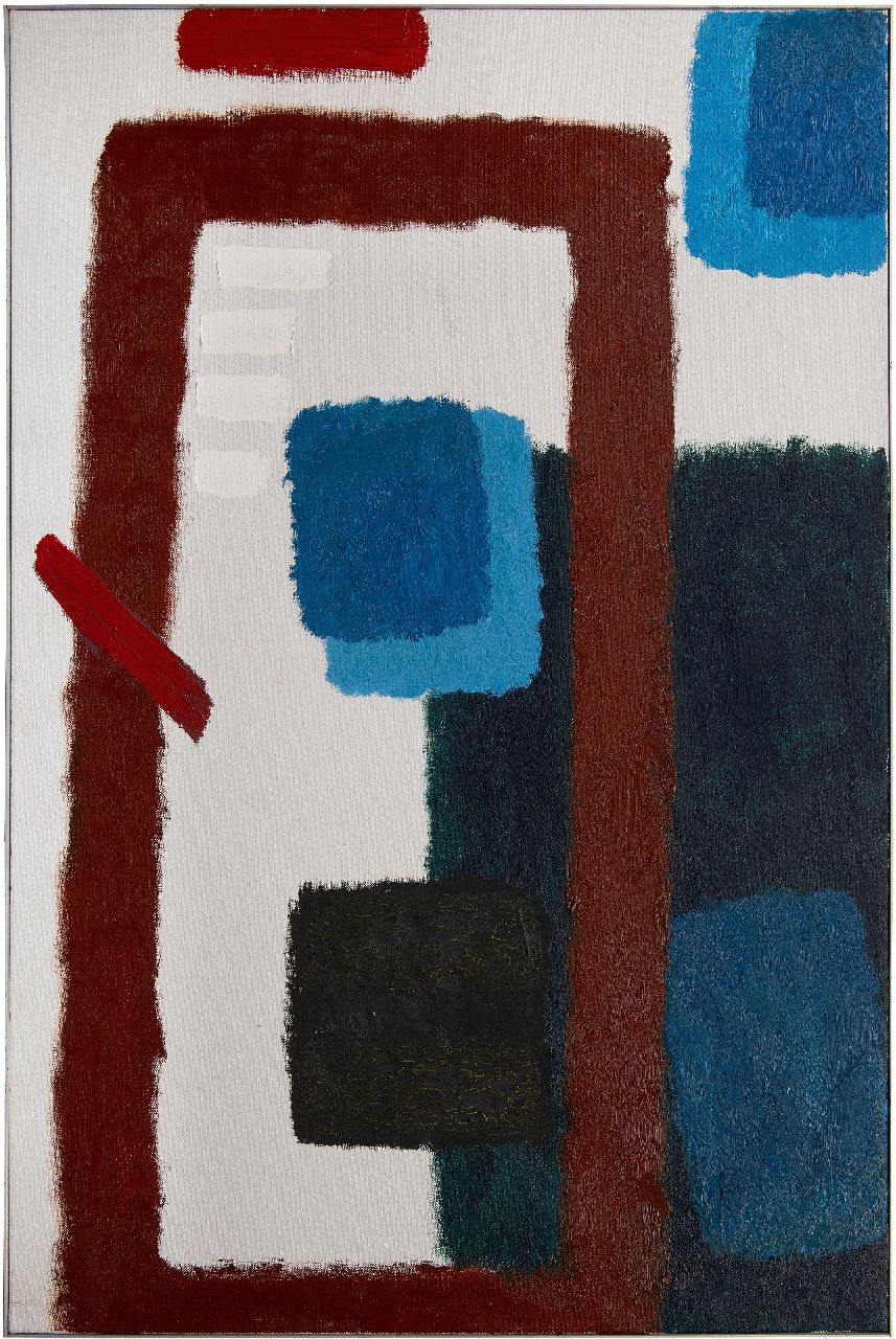 Hussem W.F.K. | 'Willem' Frans Karel Hussem | Paintings offered for sale | Abstract composition, oil on canvas 150.3 x 100.5 cm, executed 1962 Hussem W.F.K. | 'Willem' Frans Karel Hussem | Paintings offered for sale | Abstract composition, oil on canvas 150.3 x 100.5 cm, executed 1962