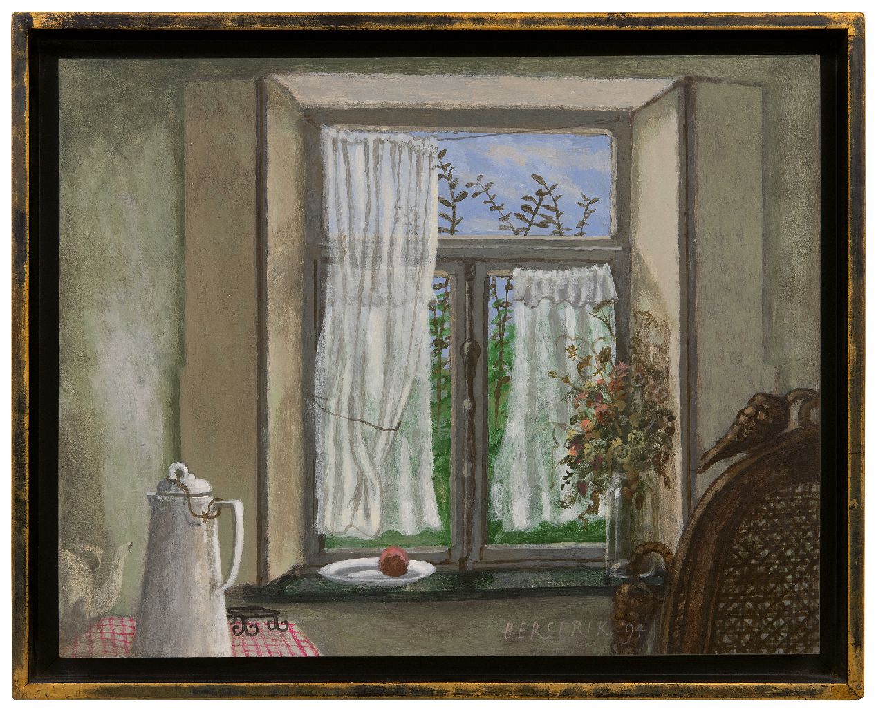 Berserik H.  | Hermanus 'Herman' Berserik | Paintings offered for sale | Voorjaar buiten (Spring outside), acrylic on panel 29.1 x 37.0 cm, signed l.r. and dated '94