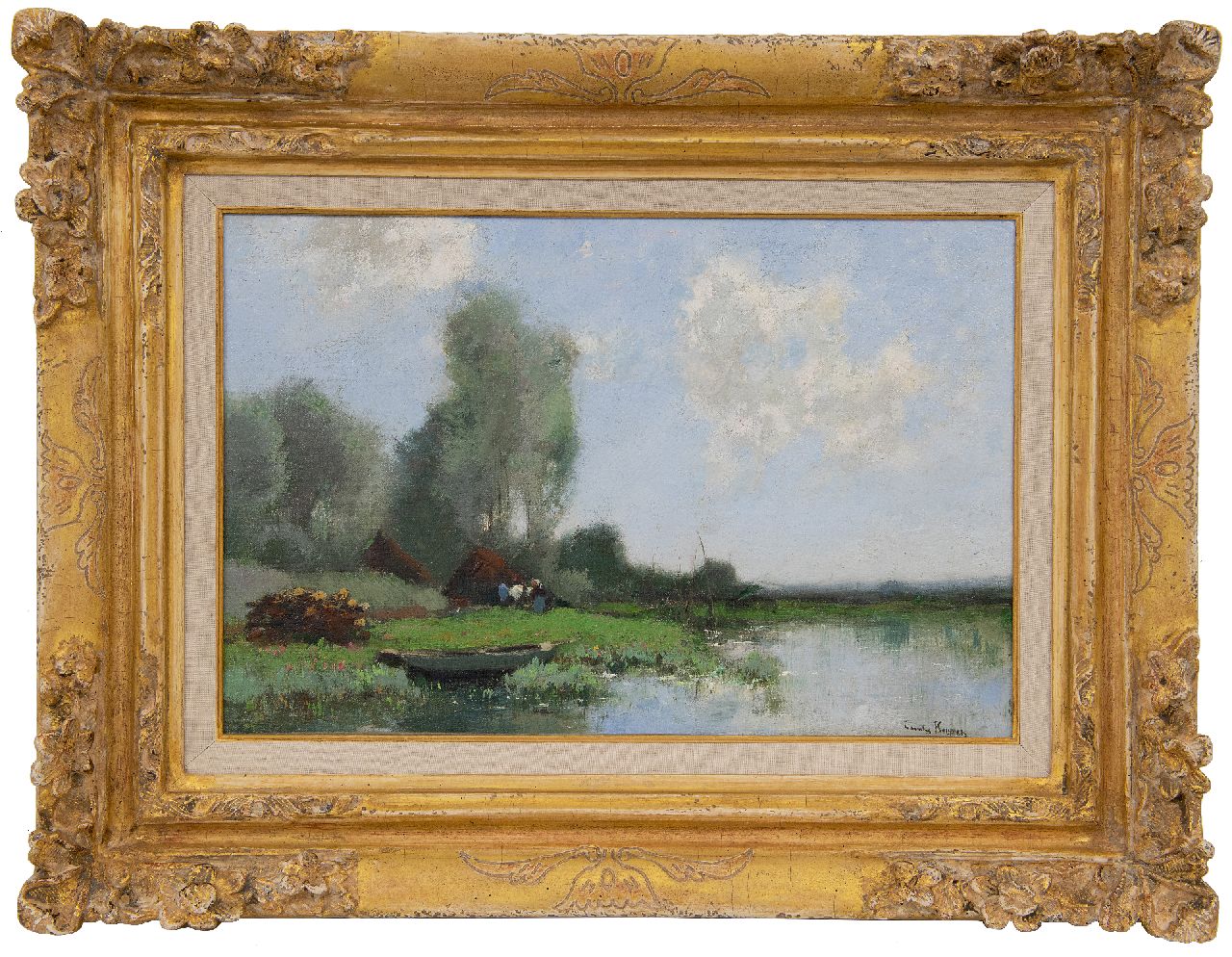 Kuijpers C. | Cornelis Kuijpers | Paintings offered for sale | Farmyard in a peat landscape, oil on canvas 27.5 x 40.3 cm, signed l.r. Kuijpers C. | Cornelis Kuijpers | Paintings offered for sale | Farmyard in a peat landscape, oil on canvas 27.5 x 40.3 cm, signed l.r.