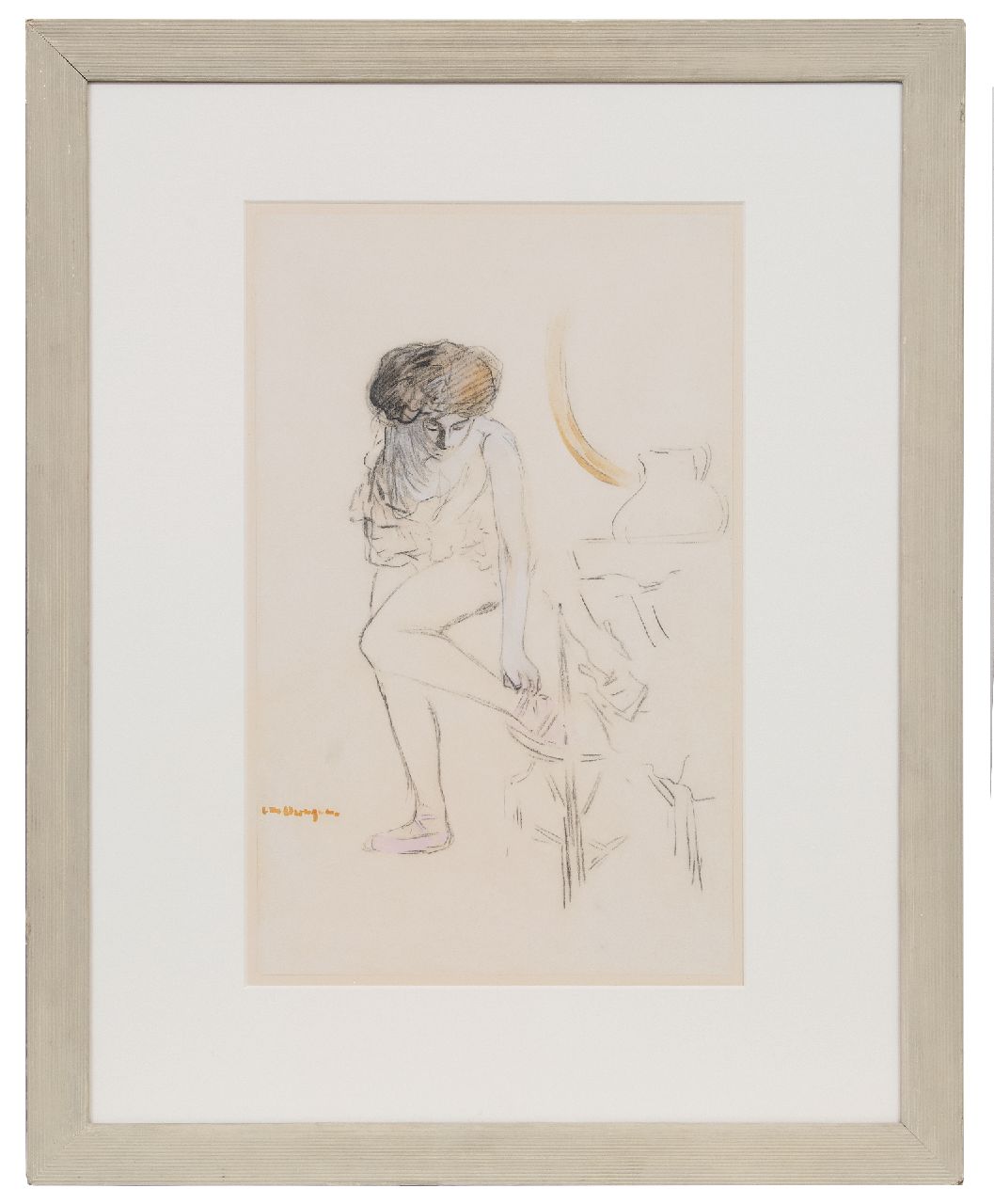 Dongen C.T.M. van | Cornelis Theodorus Maria 'Kees' van Dongen | Watercolours and drawings offered for sale | Ballerina, chalk and watercolour on paper 49.0 x 31.0 cm, signed l.l. and painted ca. 1903 Dongen C.T.M. van | Cornelis Theodorus Maria 'Kees' van Dongen | Watercolours and drawings offered for sale | Ballerina, chalk and watercolour on paper 49.0 x 31.0 cm, signed l.l. and painted ca. 1903