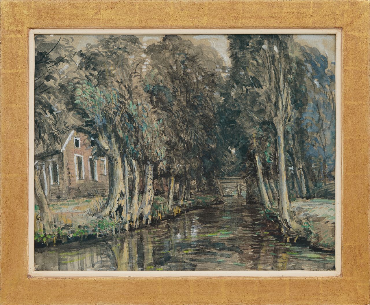 Dijkstra J.  | Johannes 'Johan' Dijkstra | Watercolours and drawings offered for sale | Giethoorn, watercolour on paper 51.2 x 66.0 cm, signed l.r.