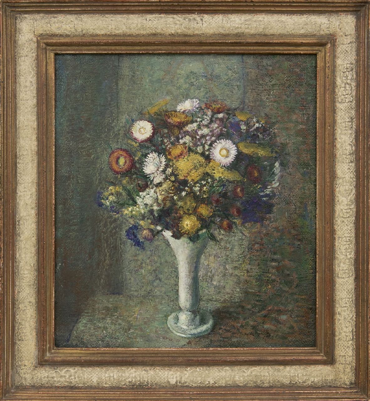 Munnik A.H.  | Andries Hendrik 'Henk' Munnik | Paintings offered for sale | A bouquet of dried flowers, oil on canvas 45.7 x 40.5 cm, signed l.r.