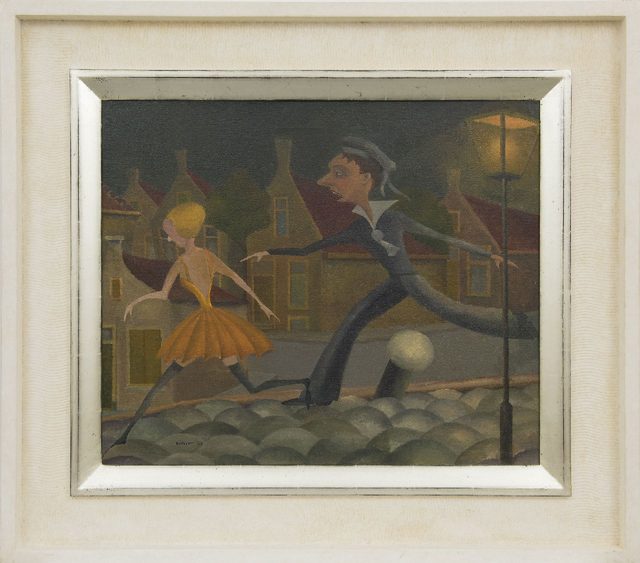 Pape A.J.  | Antonius Josephus 'Ton' Pape | Paintings offered for sale | The amorous sailor, oil on canvas 50.3 x 60.6 cm, signed l.l. and dated '45