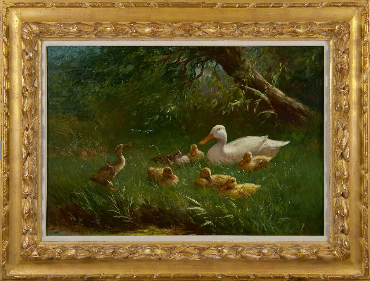 Artz C.D.L.  | 'Constant' David Ludovic Artz | Paintings offered for sale | A duck family, oil on canvas 45.4 x 65.4 cm, signed l.r.