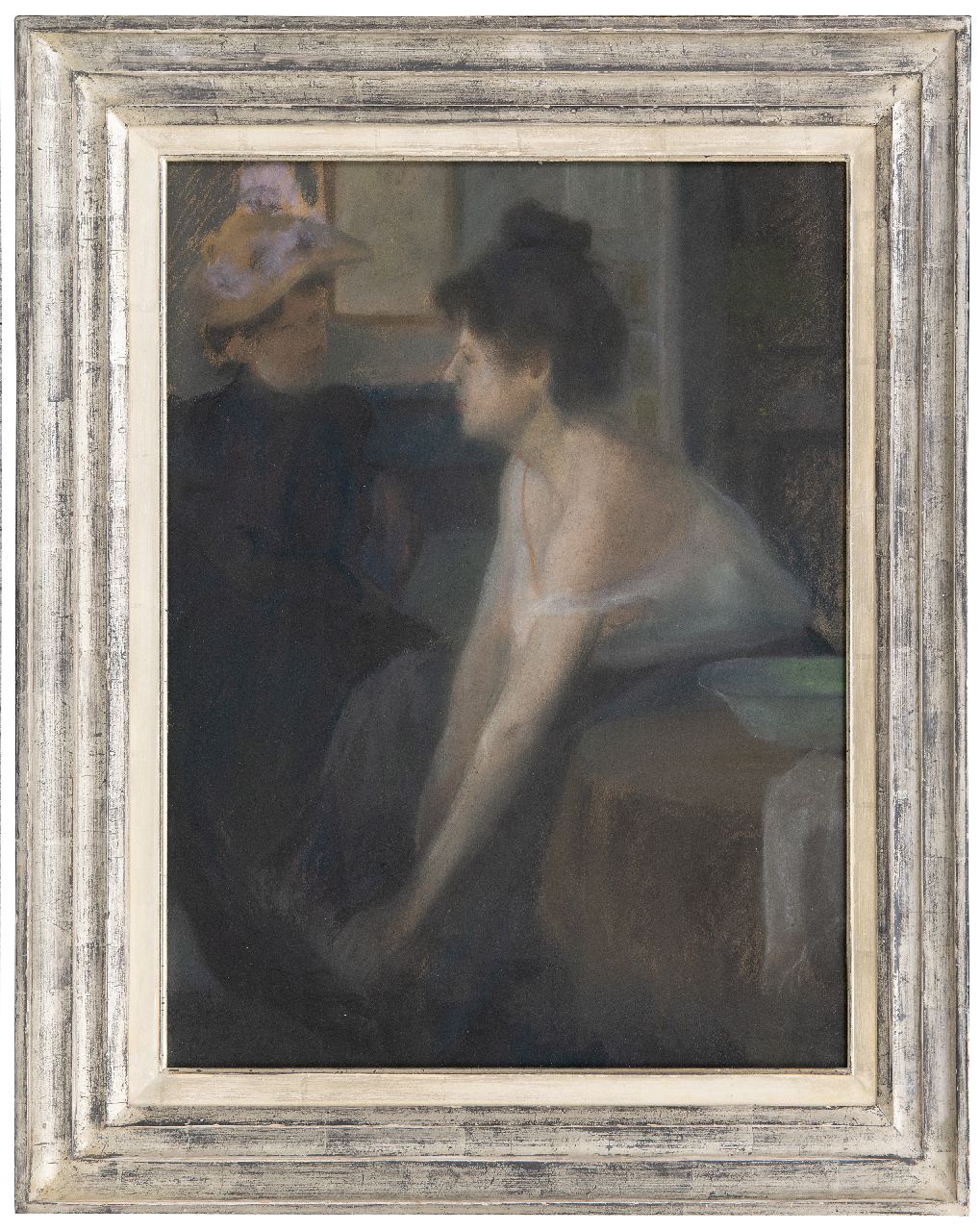 Léandre C.L.  | Charles Lucien Léandre | Watercolours and drawings offered for sale | Femmes à la toilette, pastel on paper laid down on painter's board 48.0 x 37.8 cm, signed l.r.