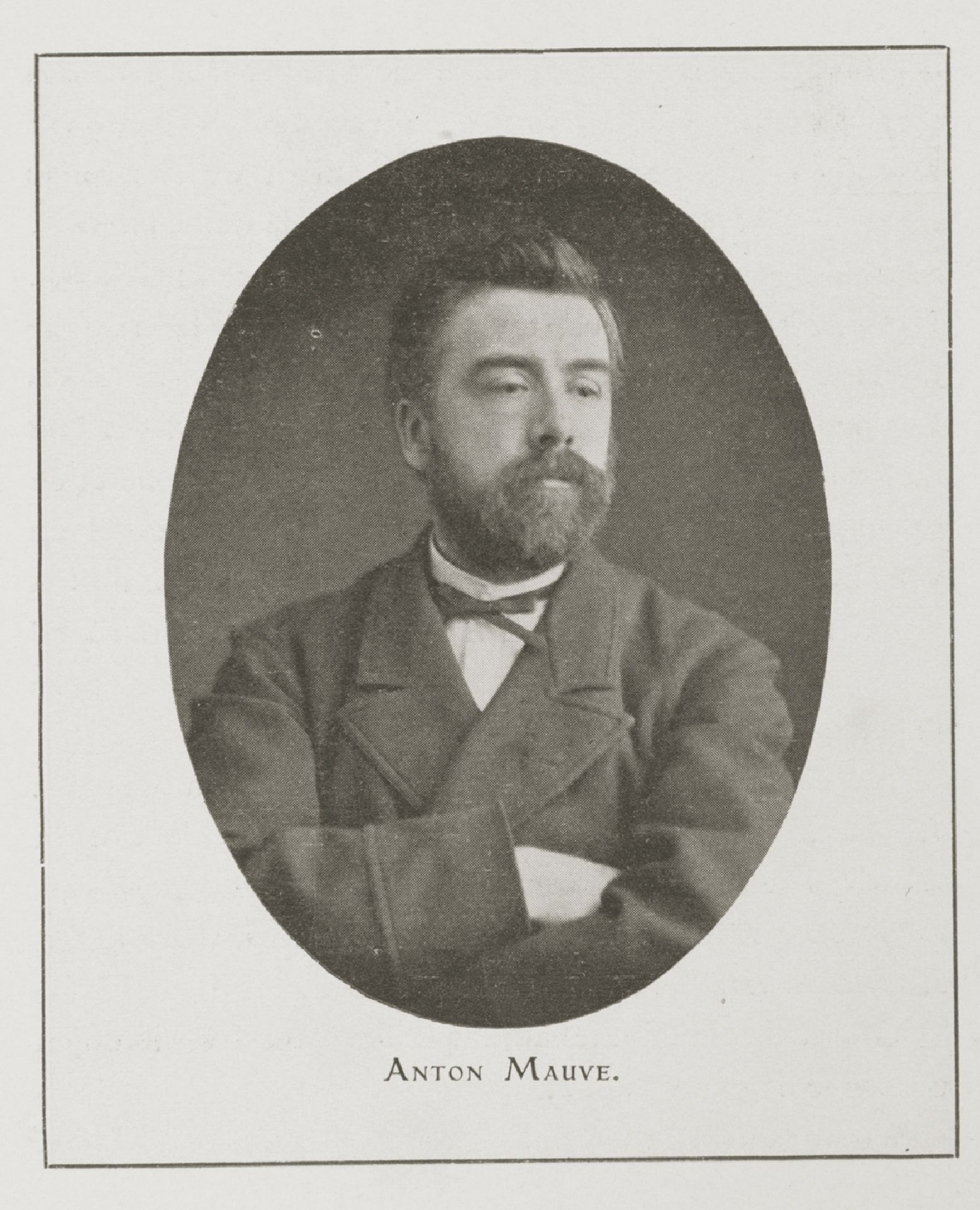 Portrait of artist, painter, watercolourist and draughtsman Anthonij 'Anton' Mauve