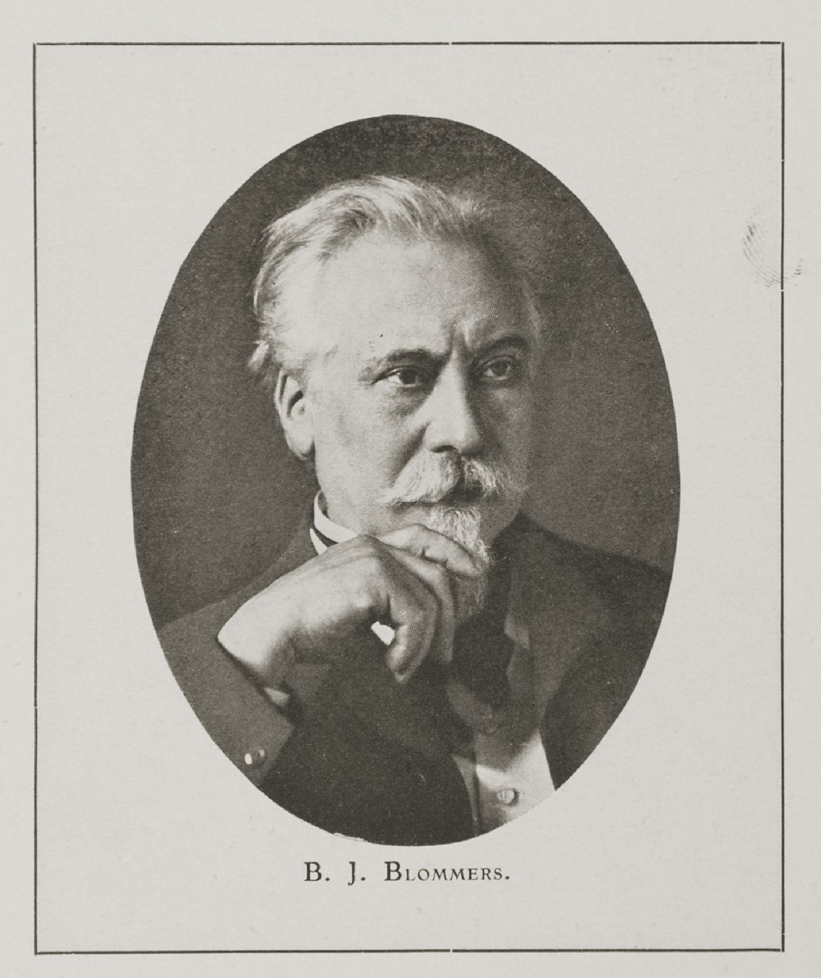 Portrait of artist, painter, watercolourist and draughtsman Bernardus Johannes 'Bernard' Blommers