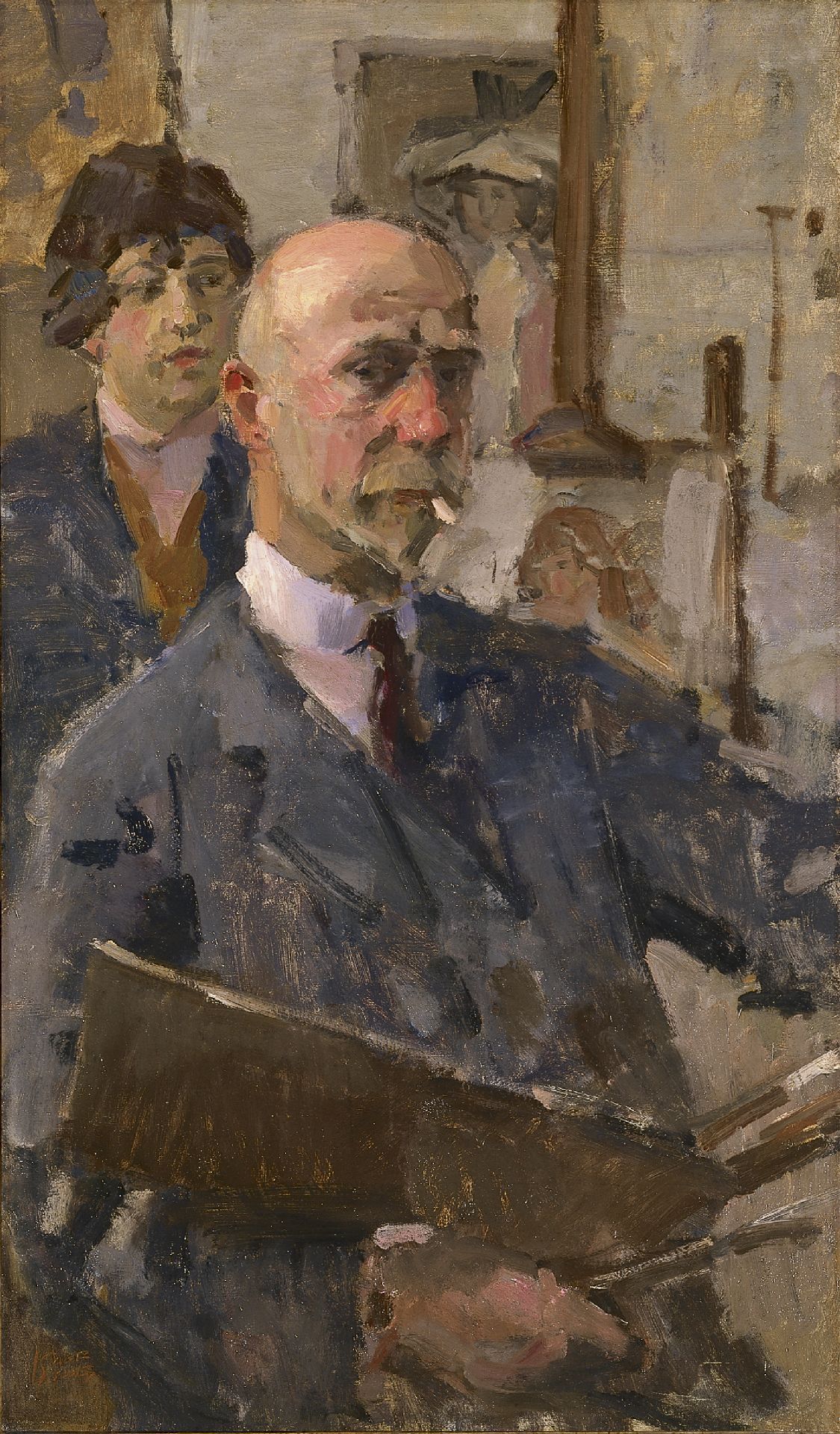 Portrait of artist, painter, watercolourist and draughtsman 'Isaac' Lazarus Israels