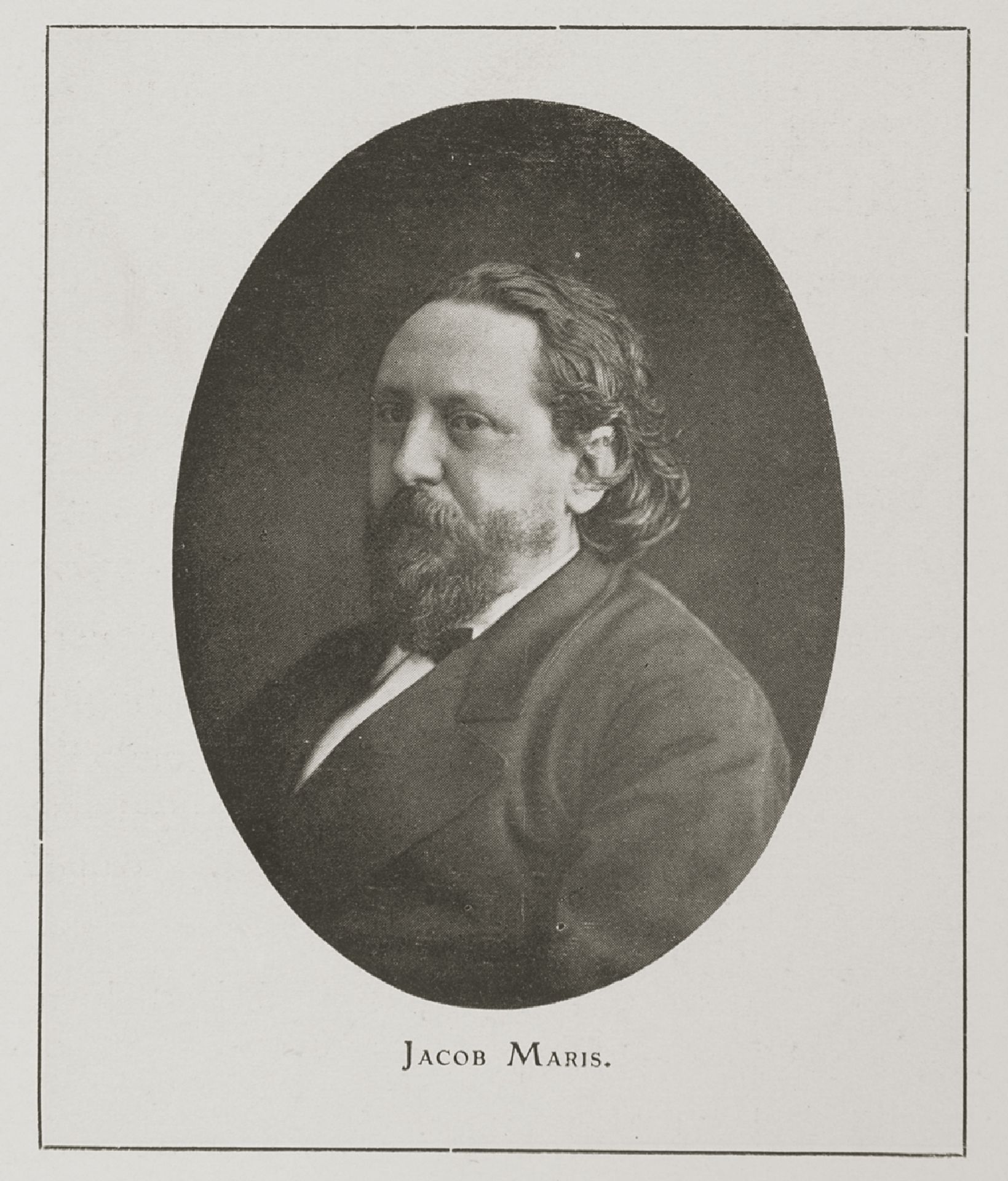 Portrait of artist, painter, watercolourist and draughtsman Jacobus Hendricus 'Jacob' Maris