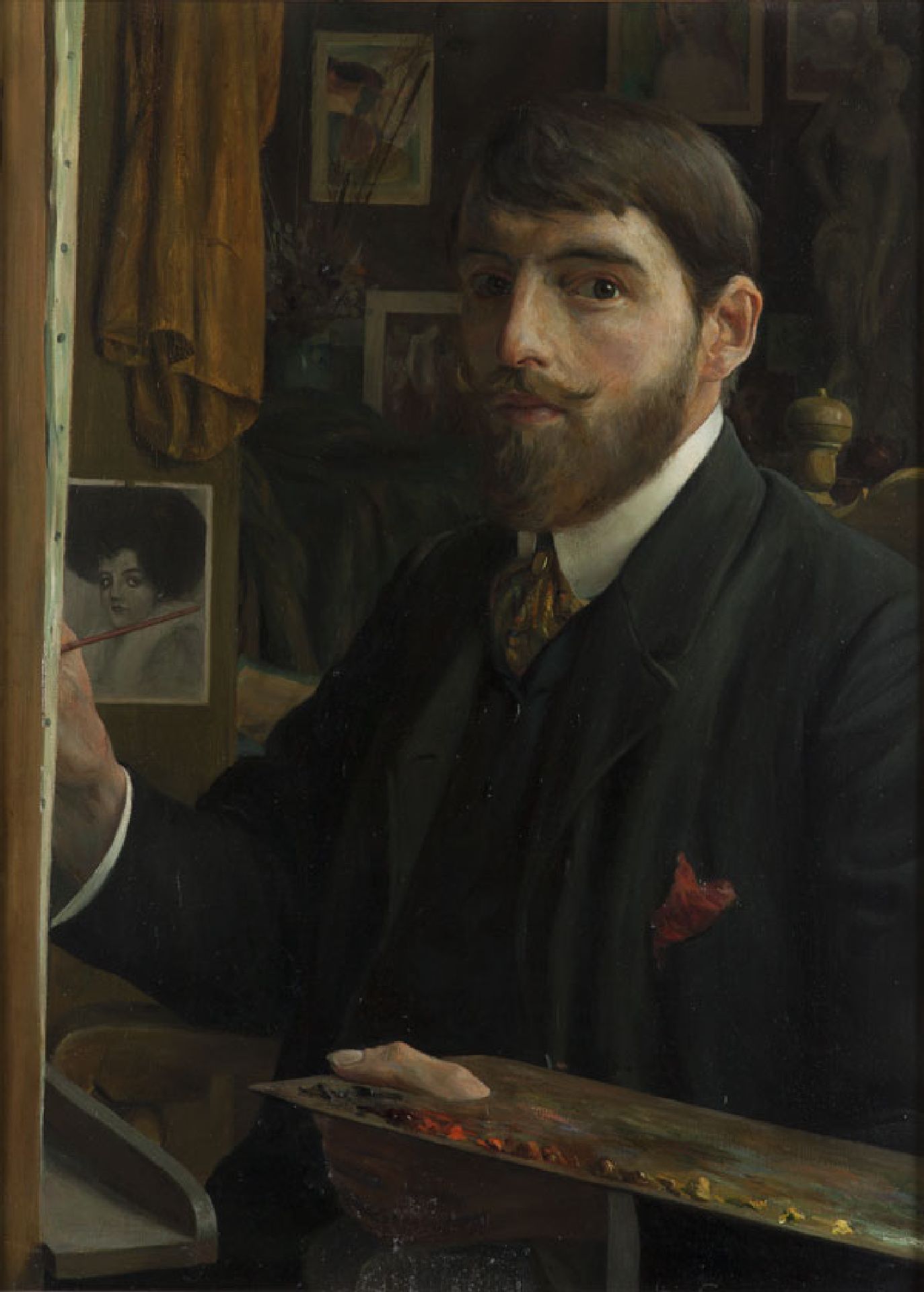 Portrait of artist, painter, watercolourist and draughtsman Leendert 'Leo' Gestel