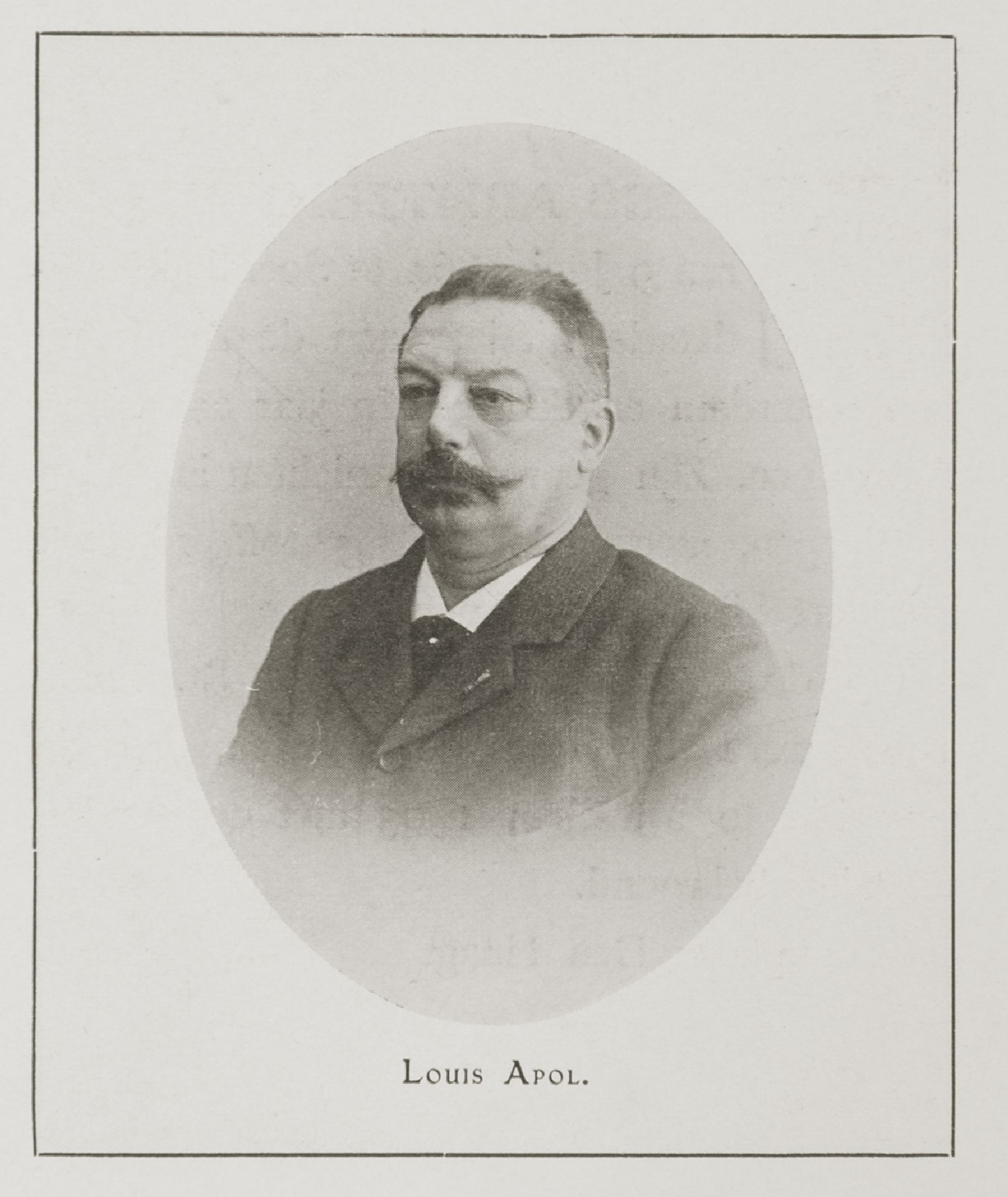 Portrait of artist, painter, watercolourist and draughtsman Lodewijk Franciscus Hendrik 'Louis' Apol