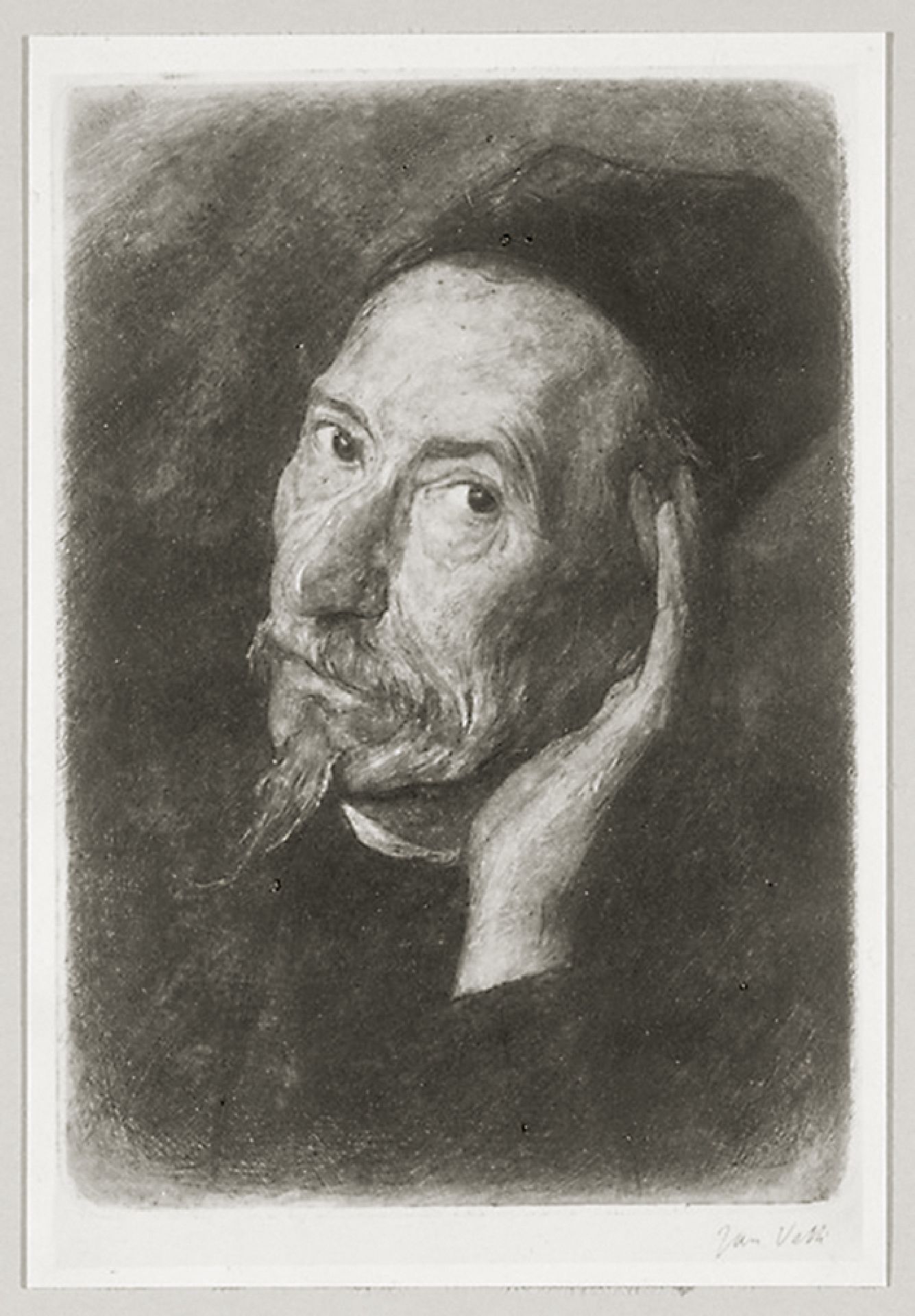 Portrait of artist, painter, watercolourist and draughtsman Paul Joseph Constantin 'Constan(t)' Gabriel
